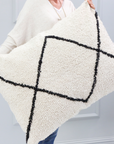 Freddie Hand Woven Big Pillow 28" X 36" With Insert