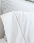 Como Ladder Stitch Cotton Sateen Sheet Set