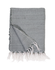 pompom at home - athena - throw - shore bluecolor