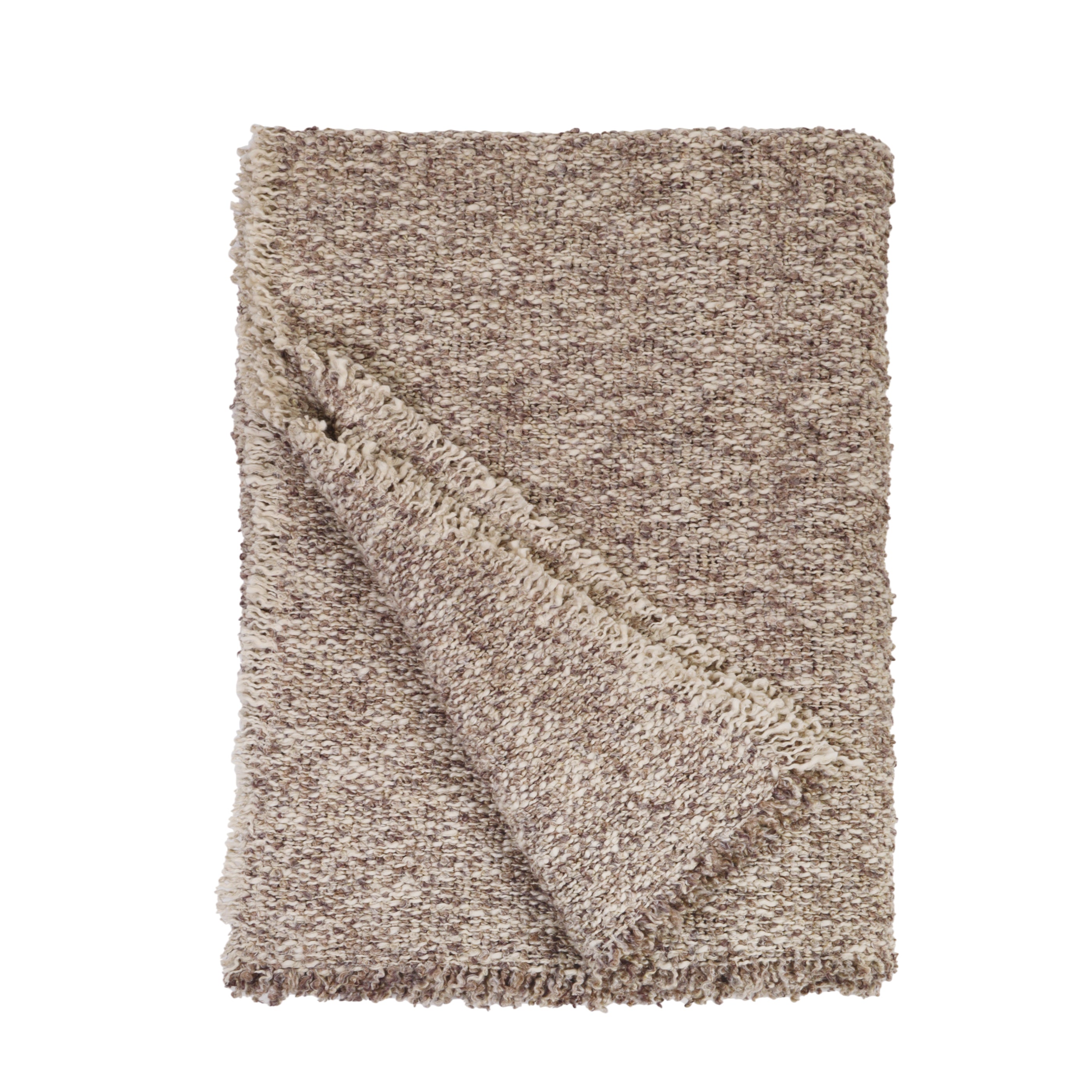 pompom at home - brentwood - throw - pebble color