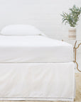 Como Ladder Stitch Cotton Sateen Bedskirt