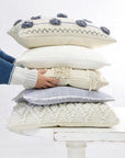 Izzy Hand Woven 14" X 24" Pillow With Insert