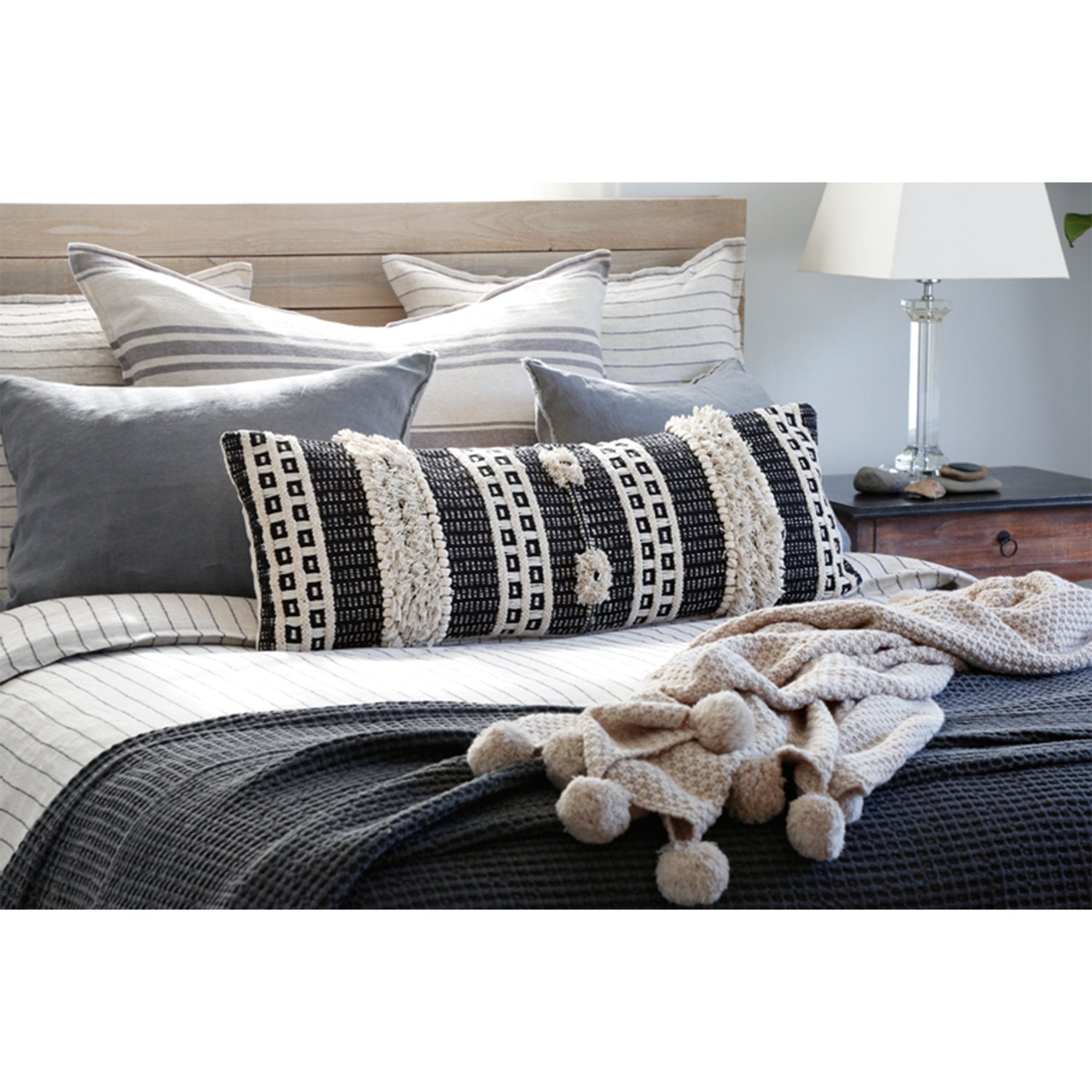 Sawyer Hand Woven Pillow 14" X 40" With Insert