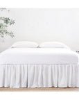 Gathered Linen Bedskirt
