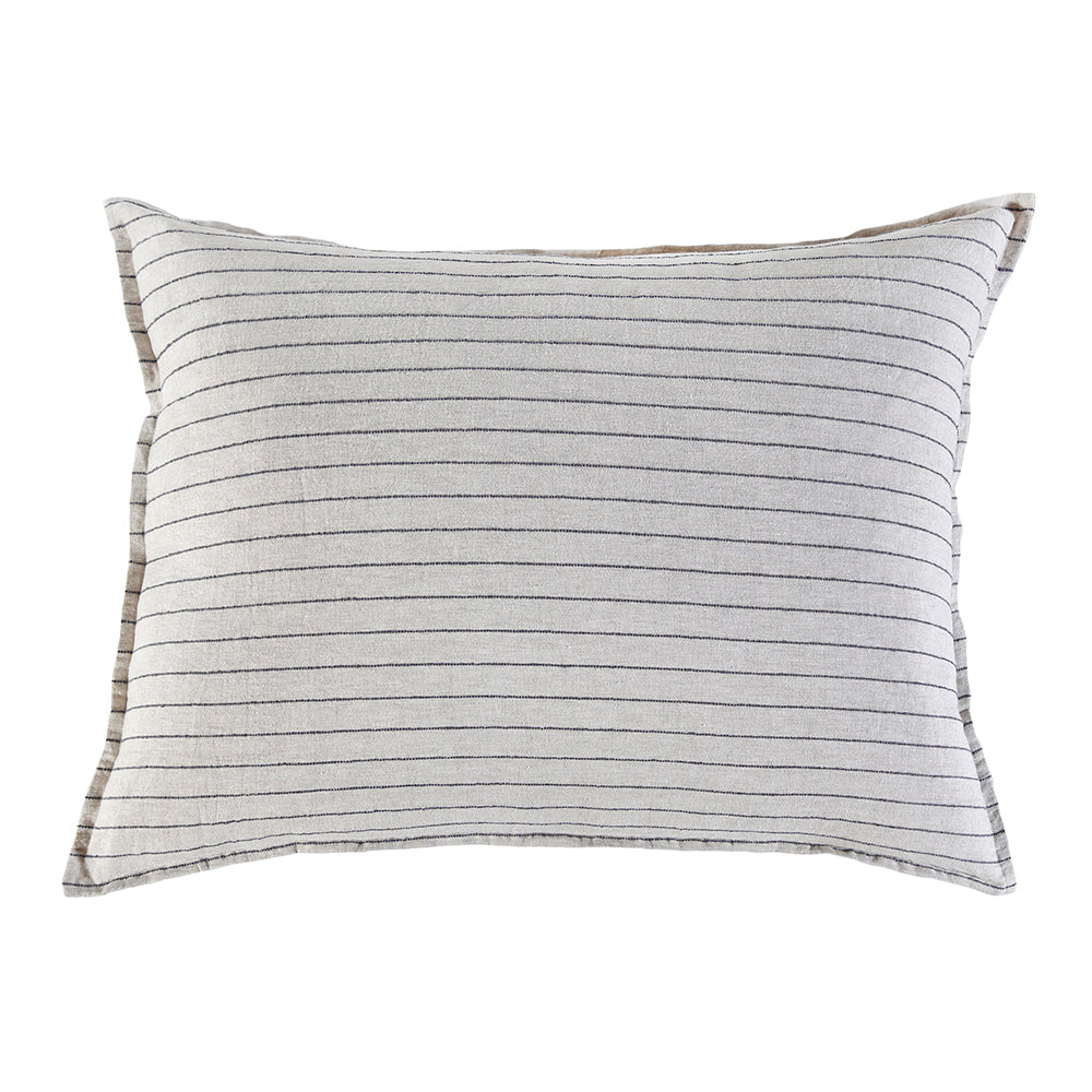 Pom Pom at Home Blake Big Pillow - Flax/Midnight