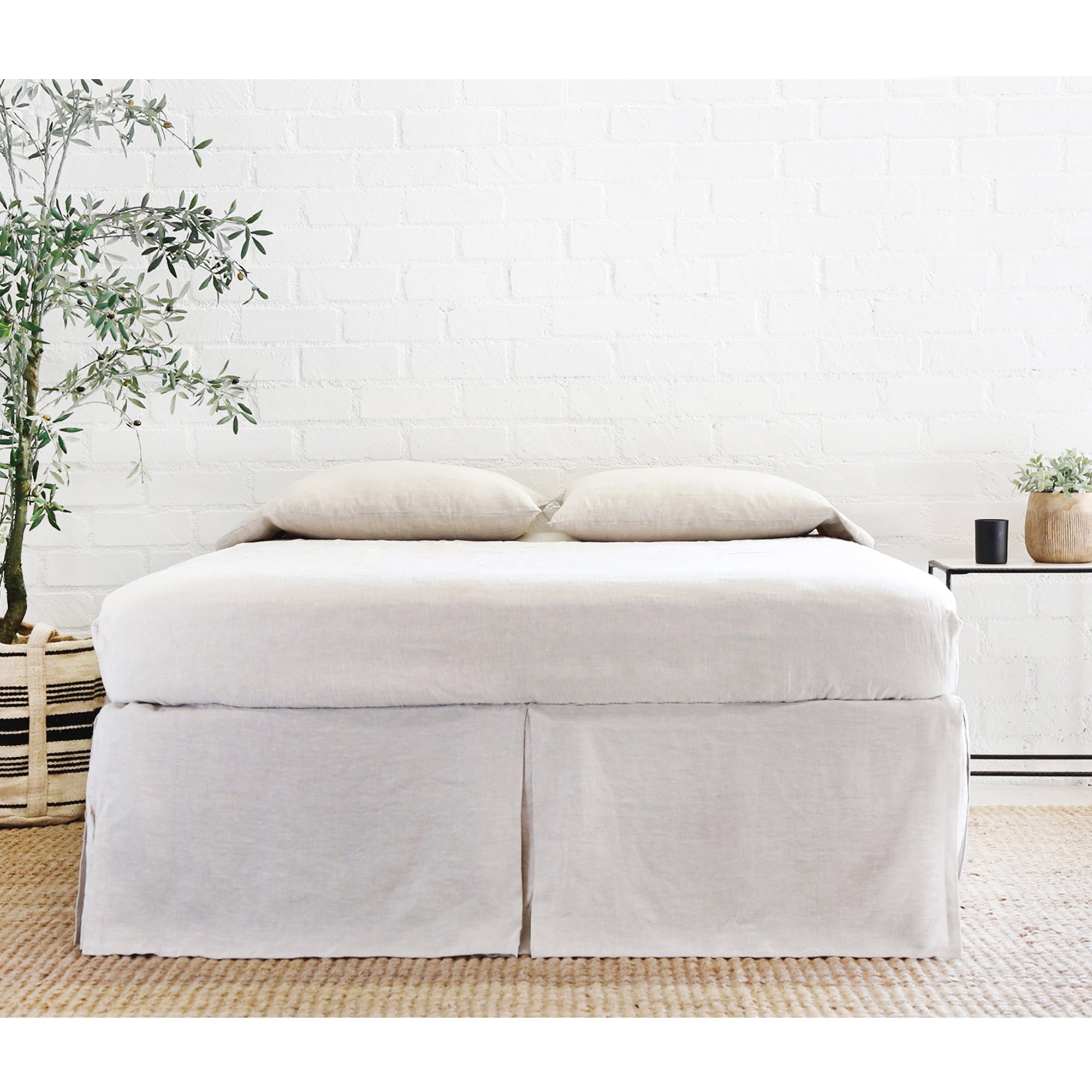 Linen bed skirt cheap