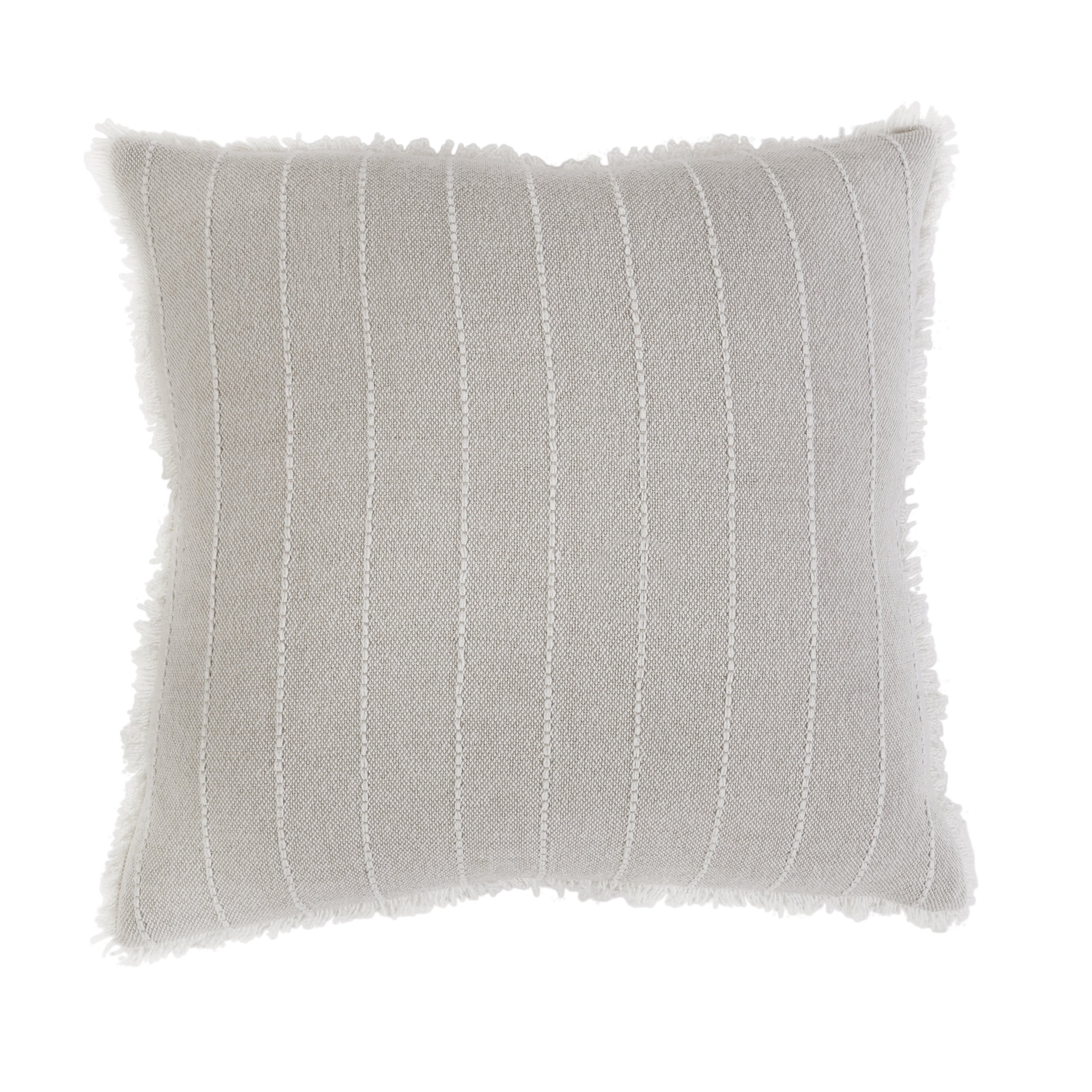 HENLEY HAND WOVEN PILLOW 20&quot; X 20&quot; WITH INSERT - 2 colors-Pom Pom at Home