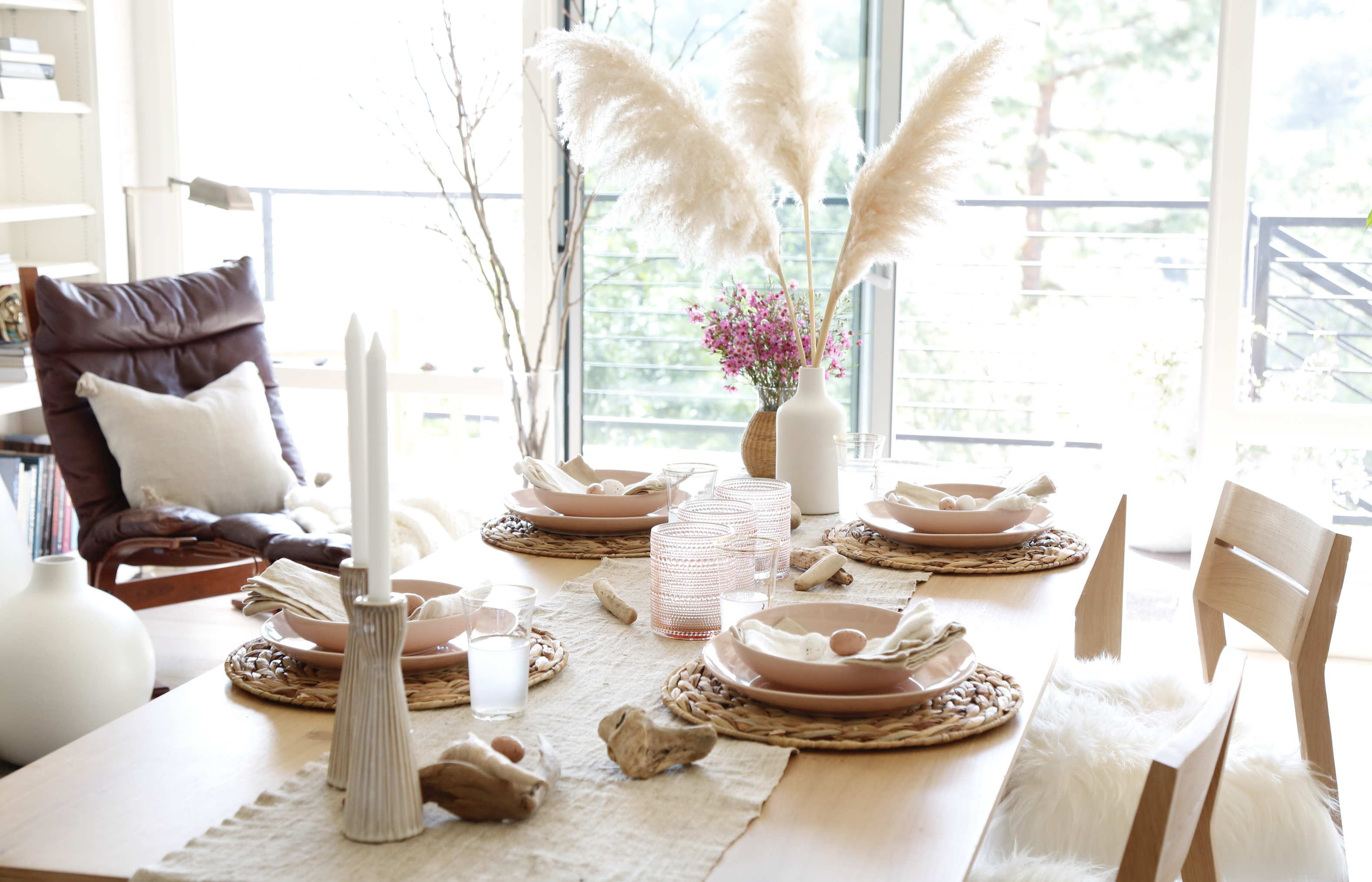 Spring Easter Table-Pom Pom at Home