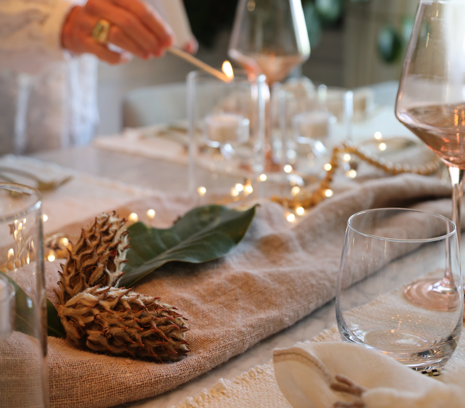 Moody Holiday Table