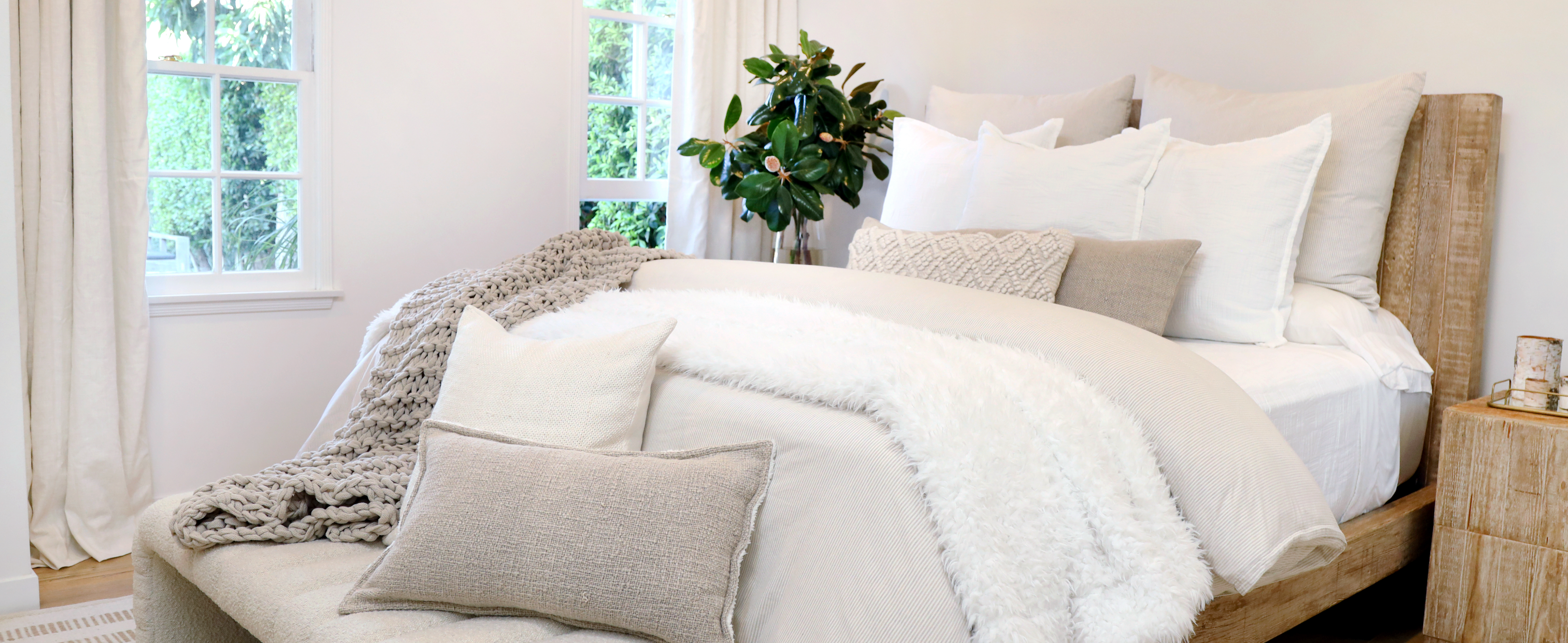 A Winter White Bedroom