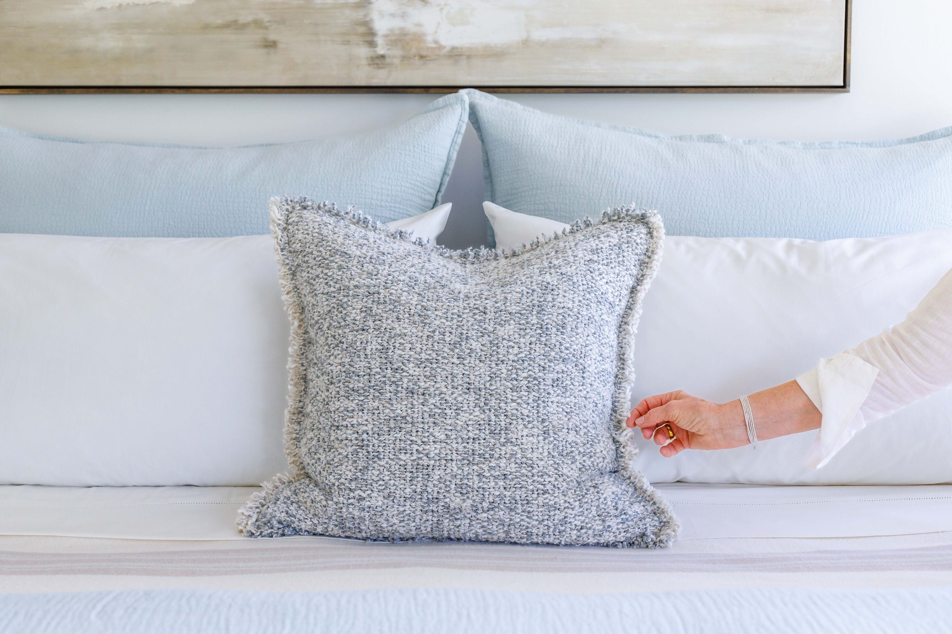 Waverly Big Pillow With Insert Pom Pom at Home