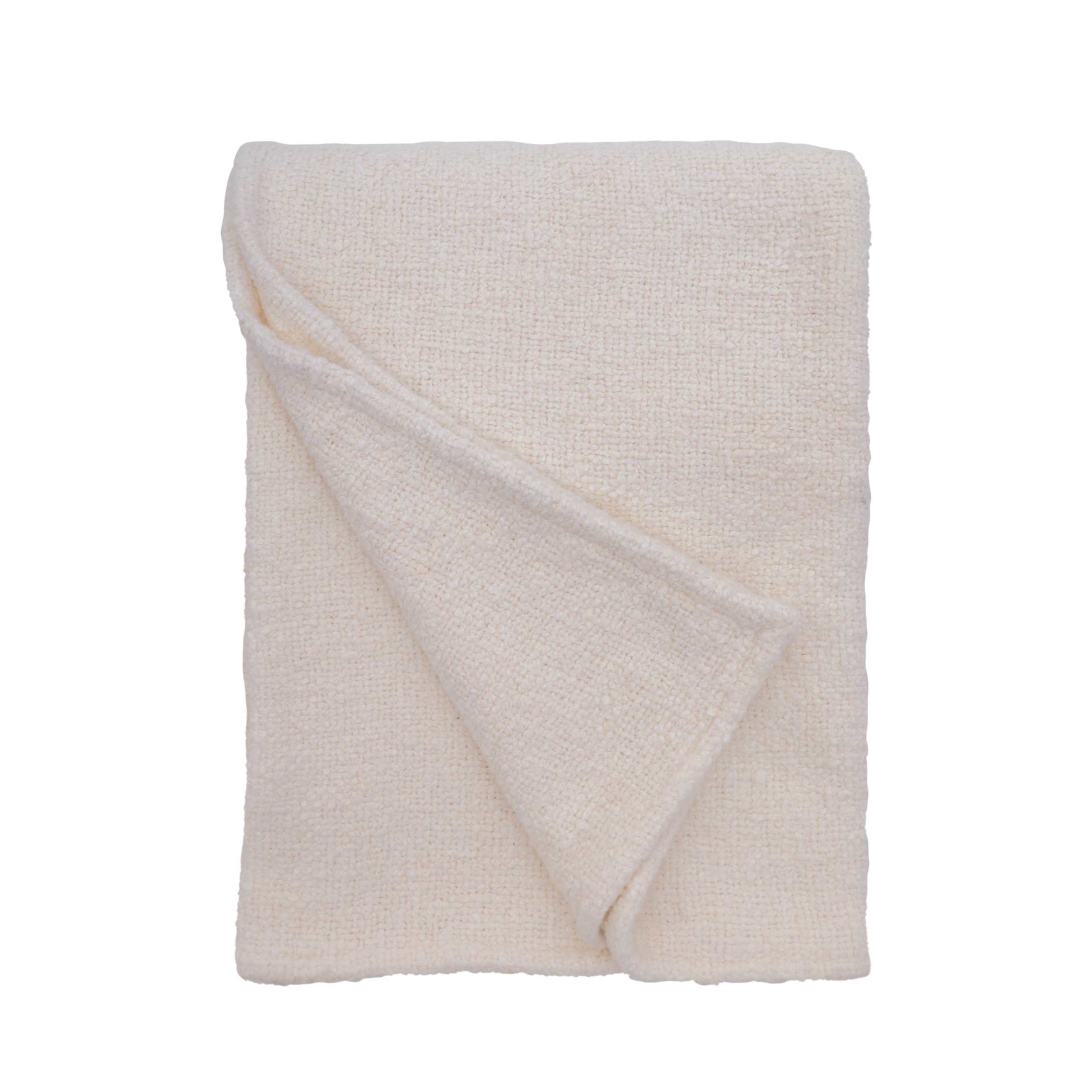 Abby Throw-50" x 70" Throw-Ivory-Pom Pom at Home