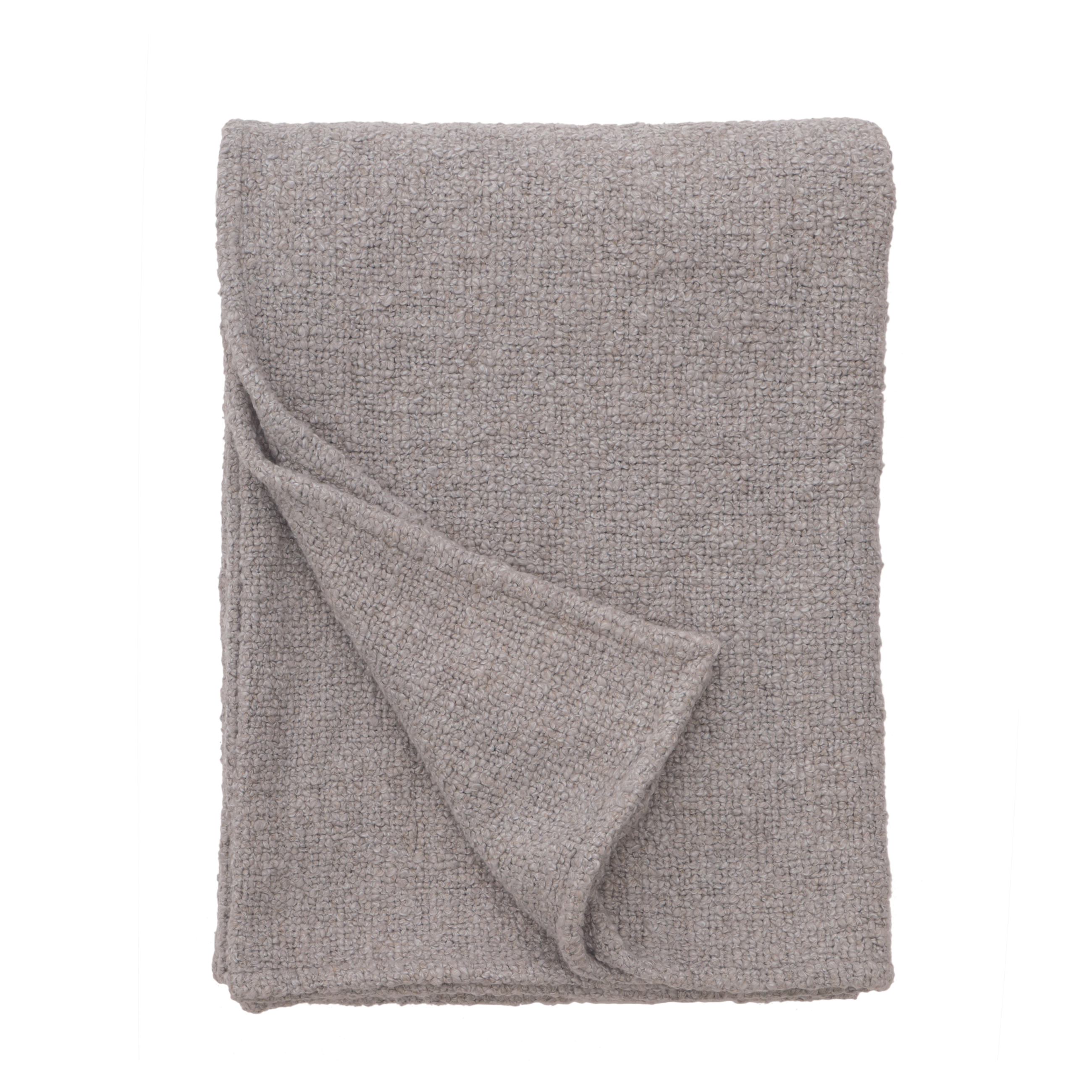 Abby Throw-50" x 70" Throw-Light Grey-Pom Pom at Home