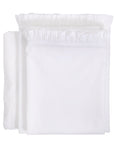 Audrey Ruffle Cotton Percale Sheet Set - White