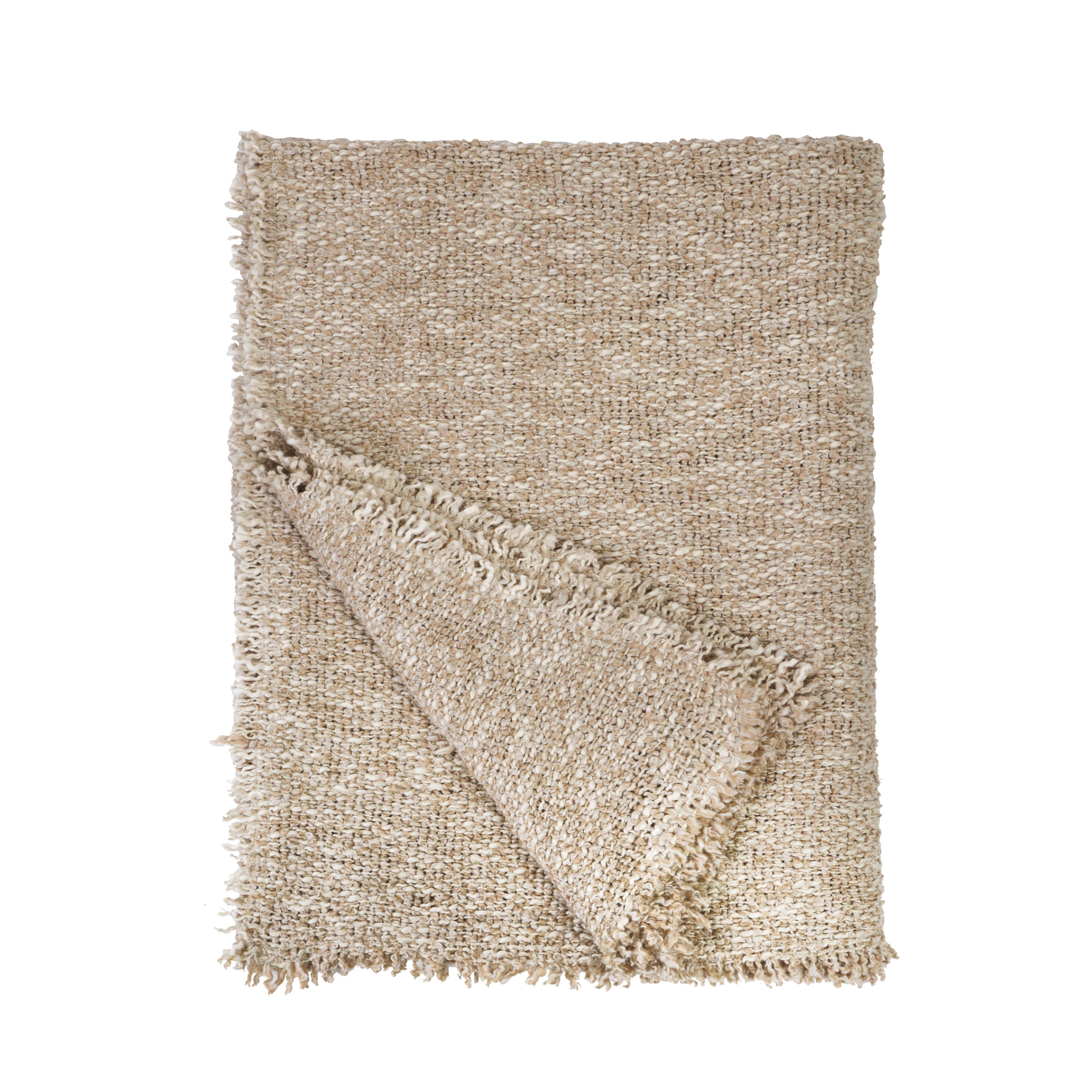 Brentwood Throw-50&quot; x 70&quot; Throw-Natural-Pom Pom at Home