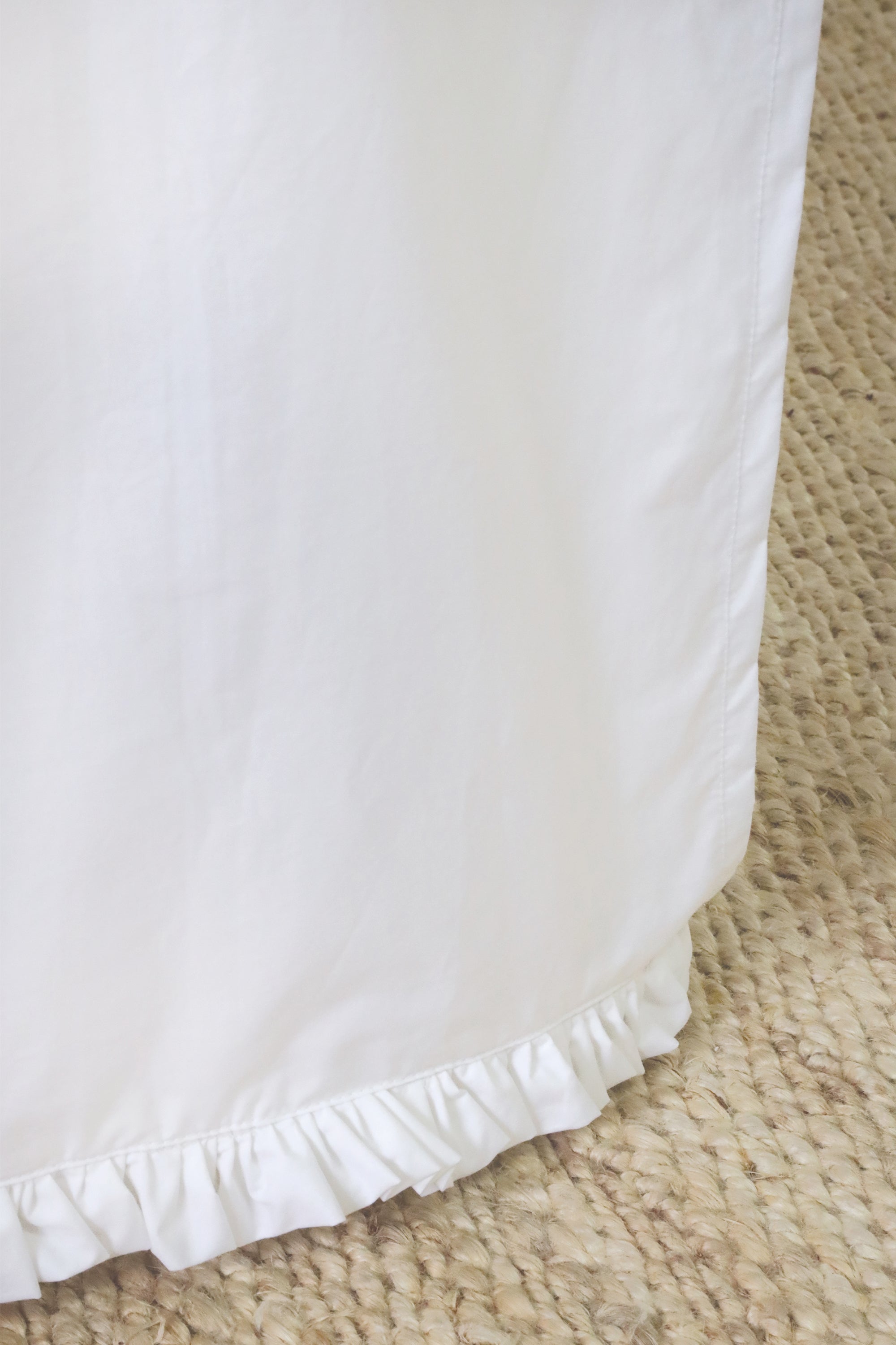 Audrey Cotton Percale Bedskirt--Pom Pom at Home
