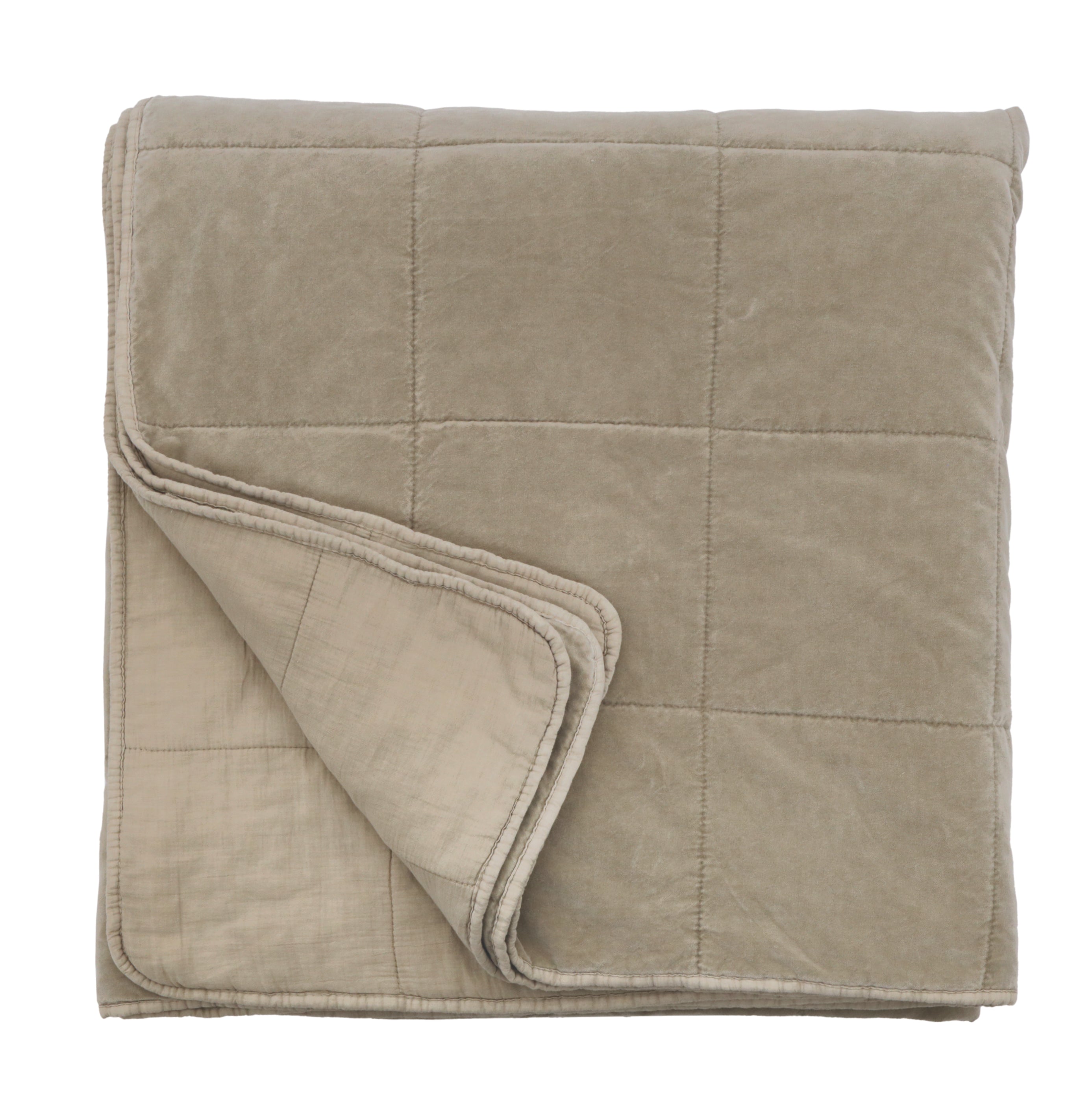 Amsterdam Oversized Throw-70" x 90" (Twin)-Taupe-Pom Pom at Home