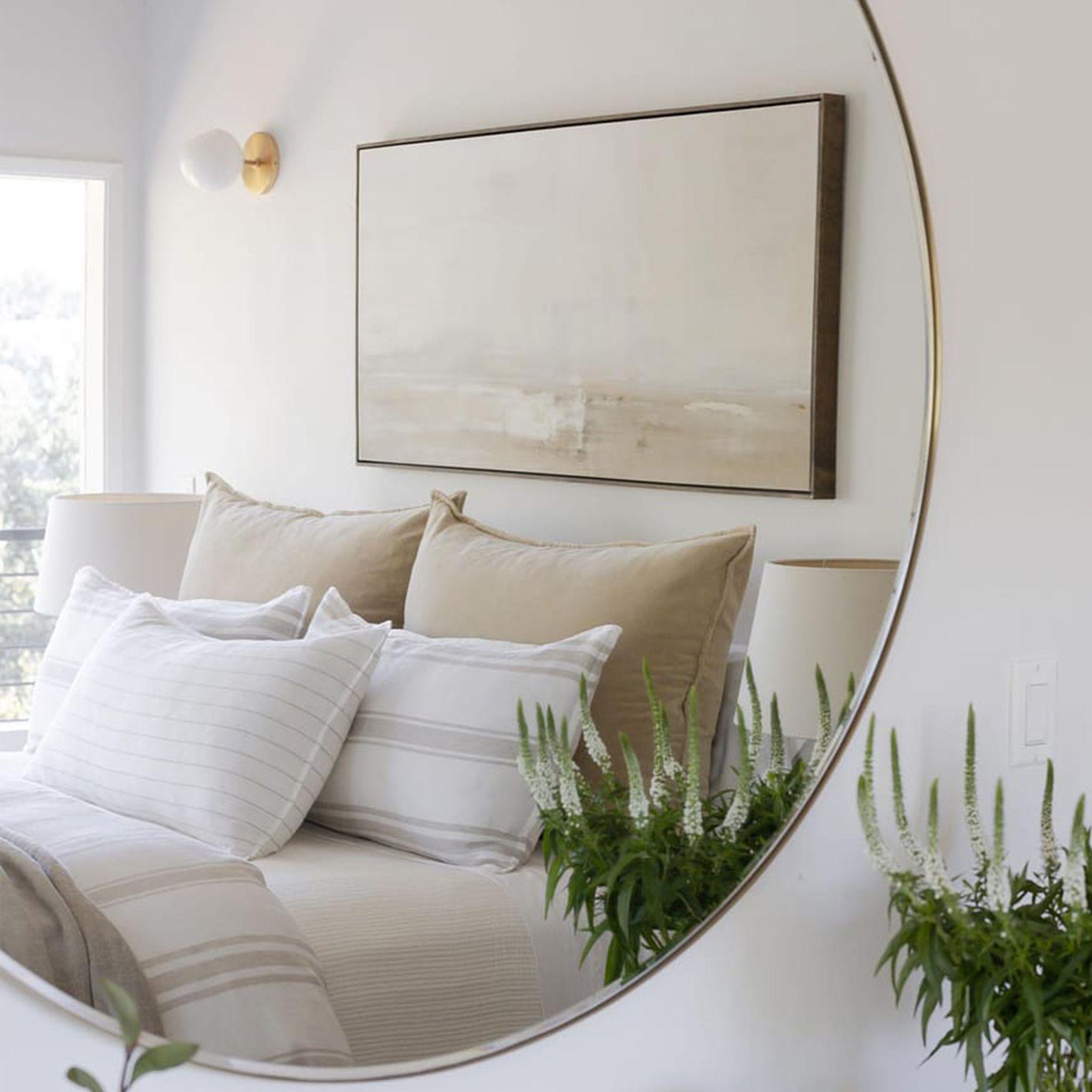 Bianca Big Pillow With Insert Pom Pom at Home