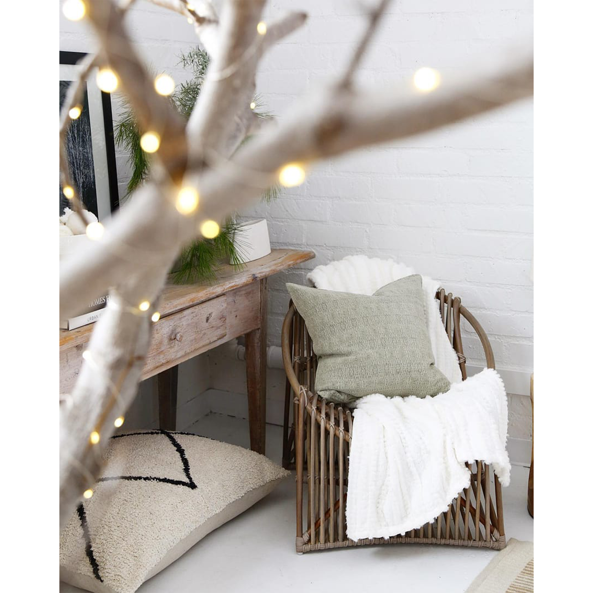 Camille Oversized Throw-60" x 90" Throw-Winter White-Pom Pom at Home