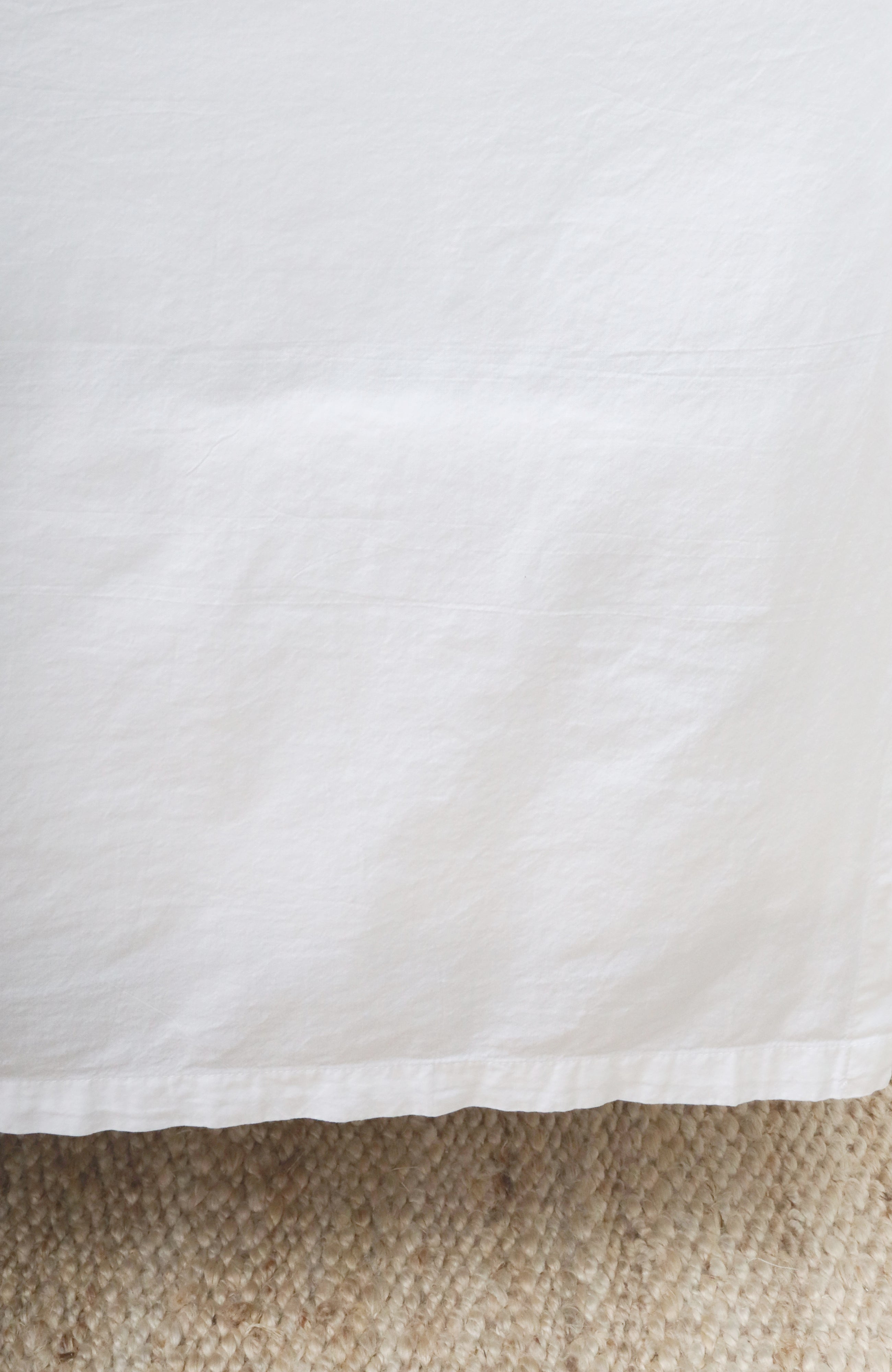 Paneled Crinkled Cotton Bedskirt