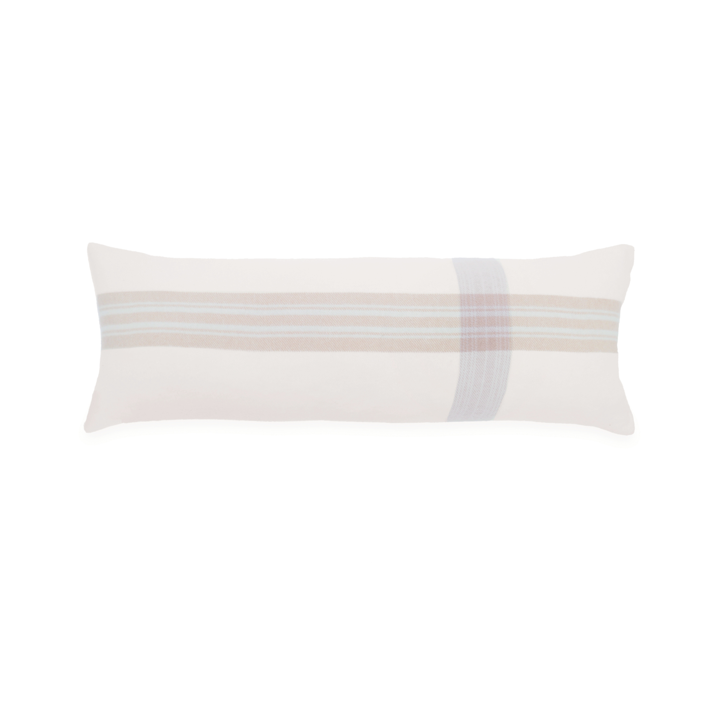 Geneva Blanket-14x40 Pillow With Insert-Ivory/Taupe-Pom Pom at Home