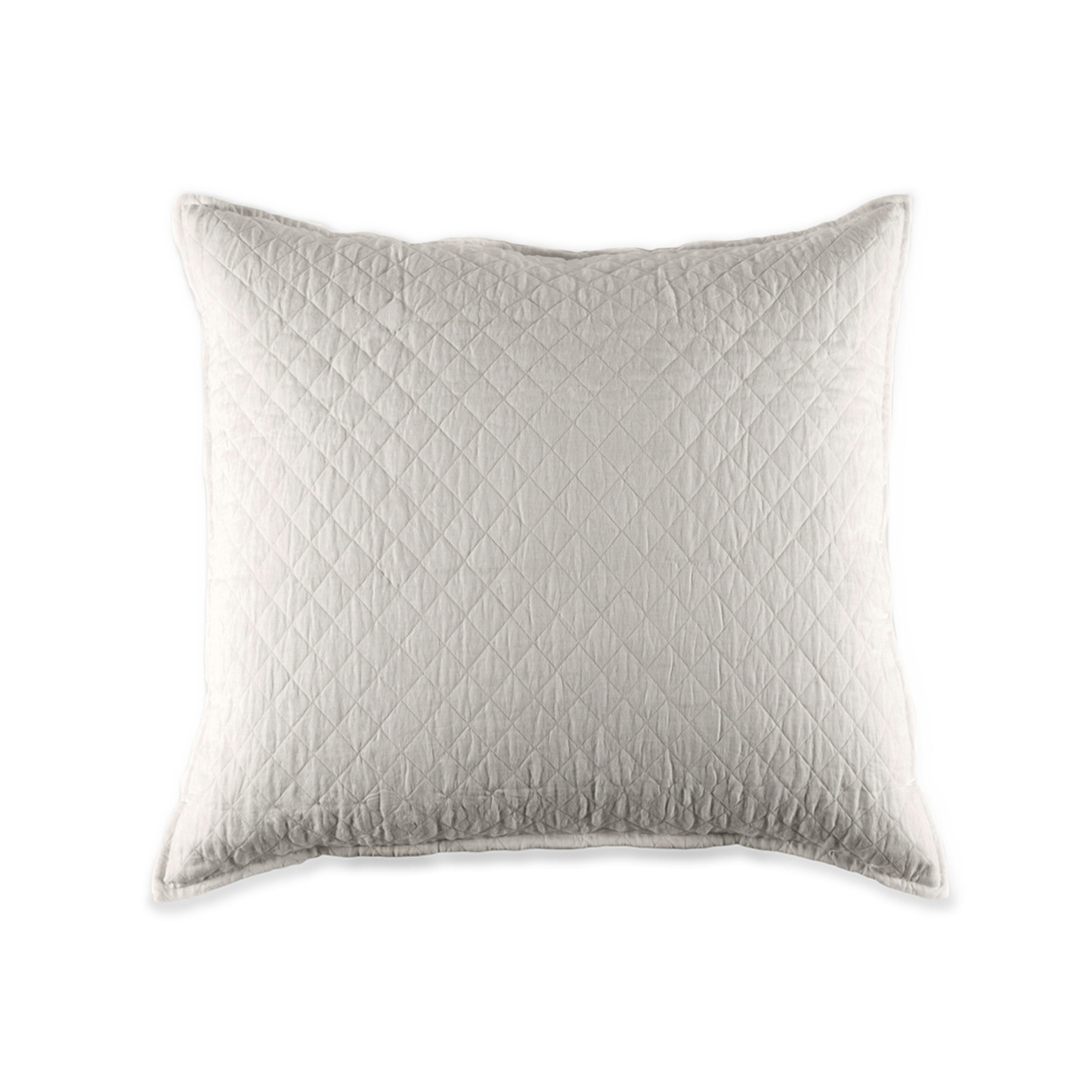 Hampton Coverlet-28x28 Large Euro-Flax-Pom Pom at Home