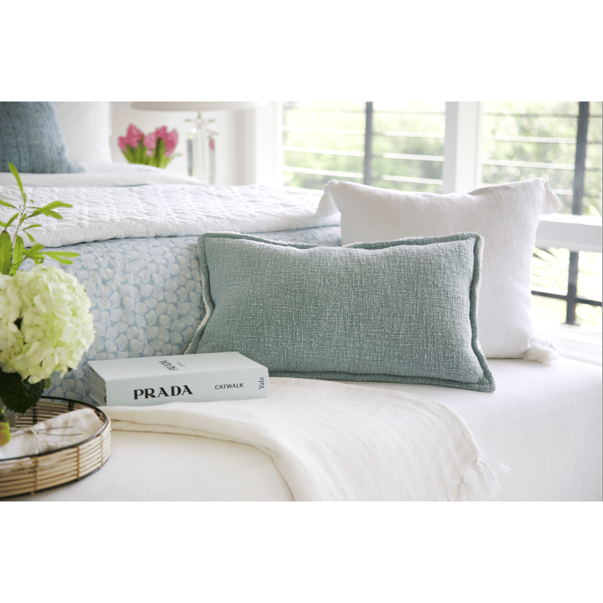 HUMBOLDT HAND WOVEN PILLOW WITH INSERT - 6 colors - pom pom at home