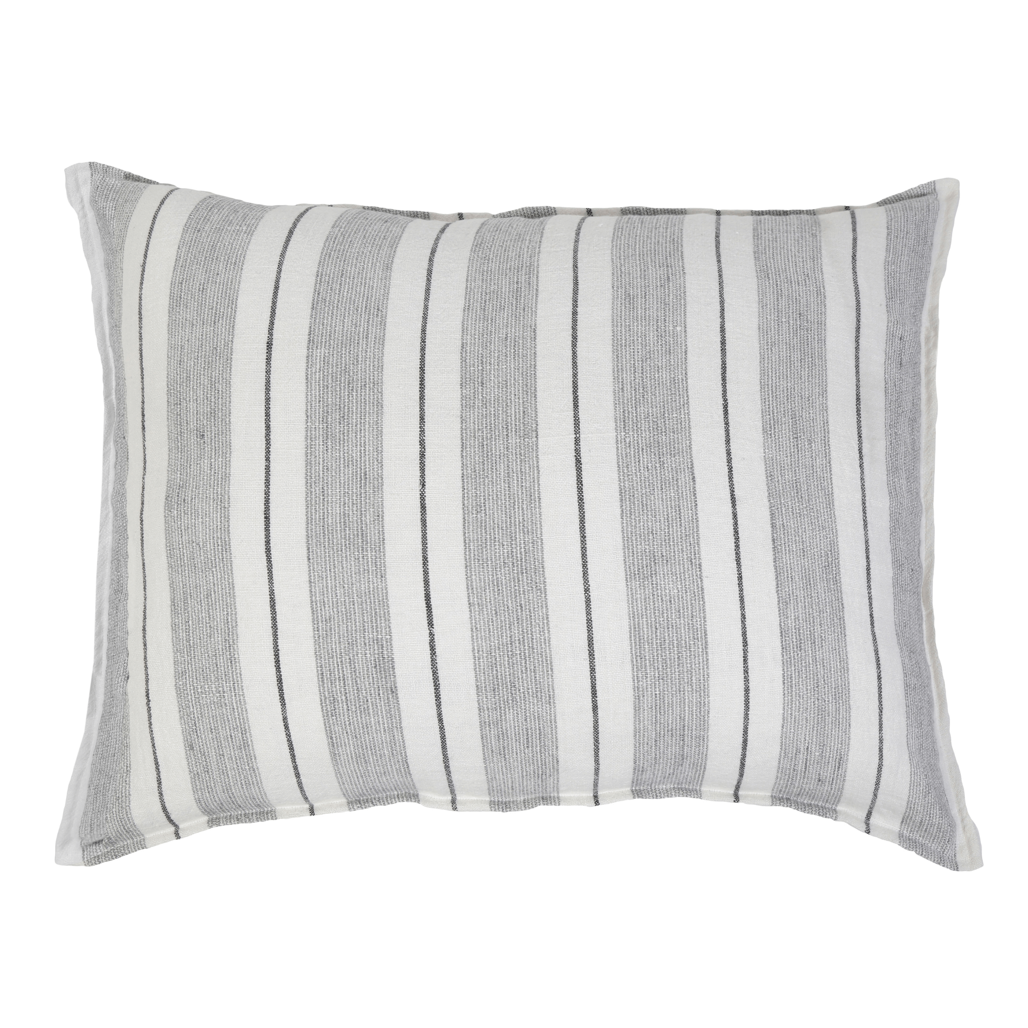 Laguna Blanket-28x36 Big Pillow With Insert-Grey/Charcoal-Pom Pom at Home