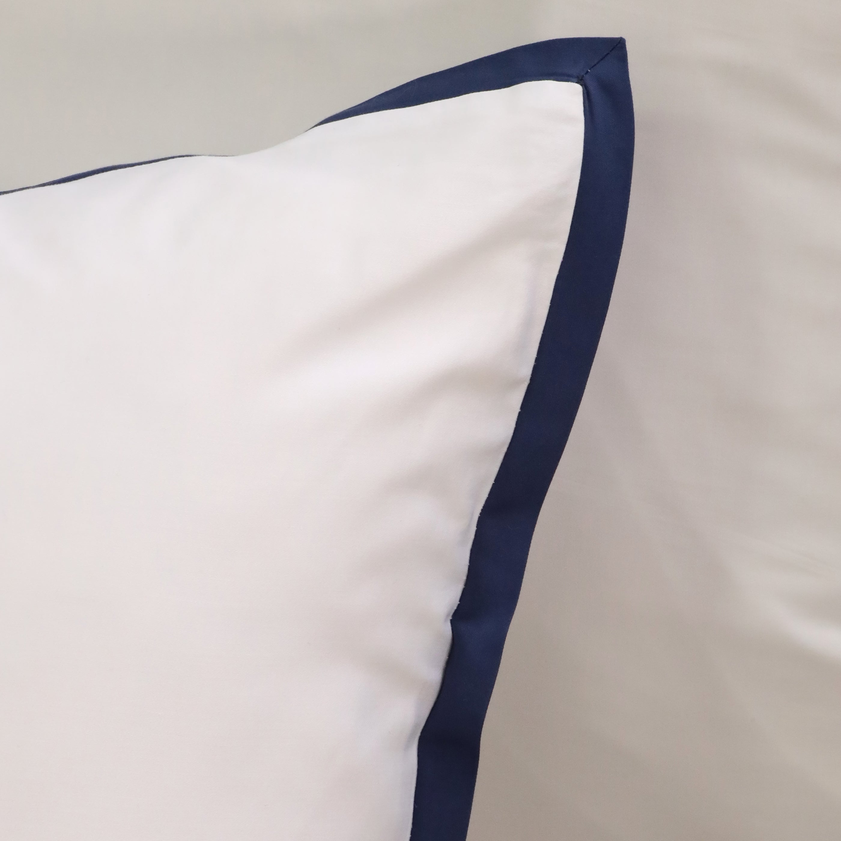 Langston Bamboo Sateen Duvet Cover Set-Euro Sham-Navy-Pom Pom at Home