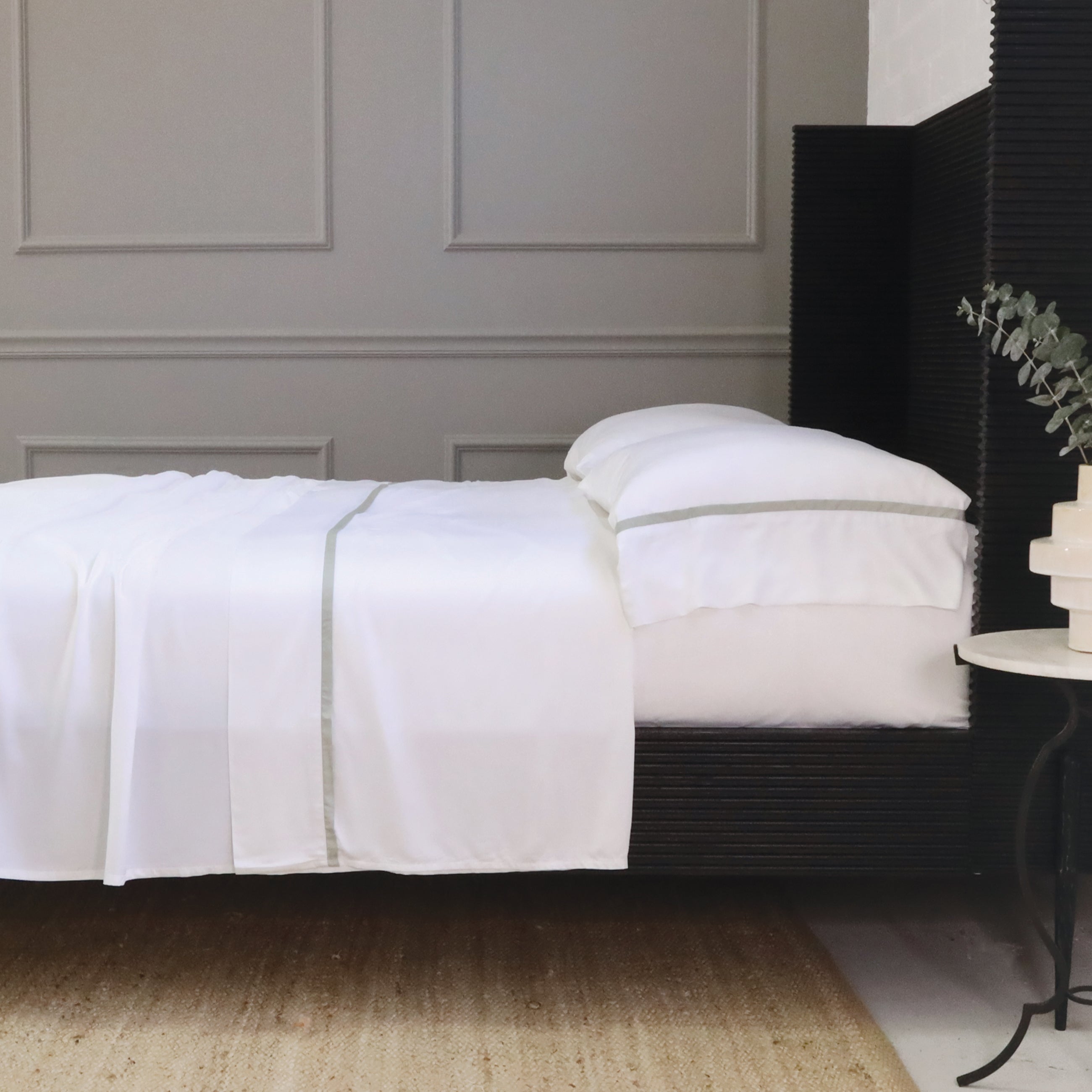 Langston Bamboo Sateen Sheet Set-Twin Sheet Set (Fitted‚ Flat + 1 Standard Pillowcase)-Sea Glass-Pom Pom at Home