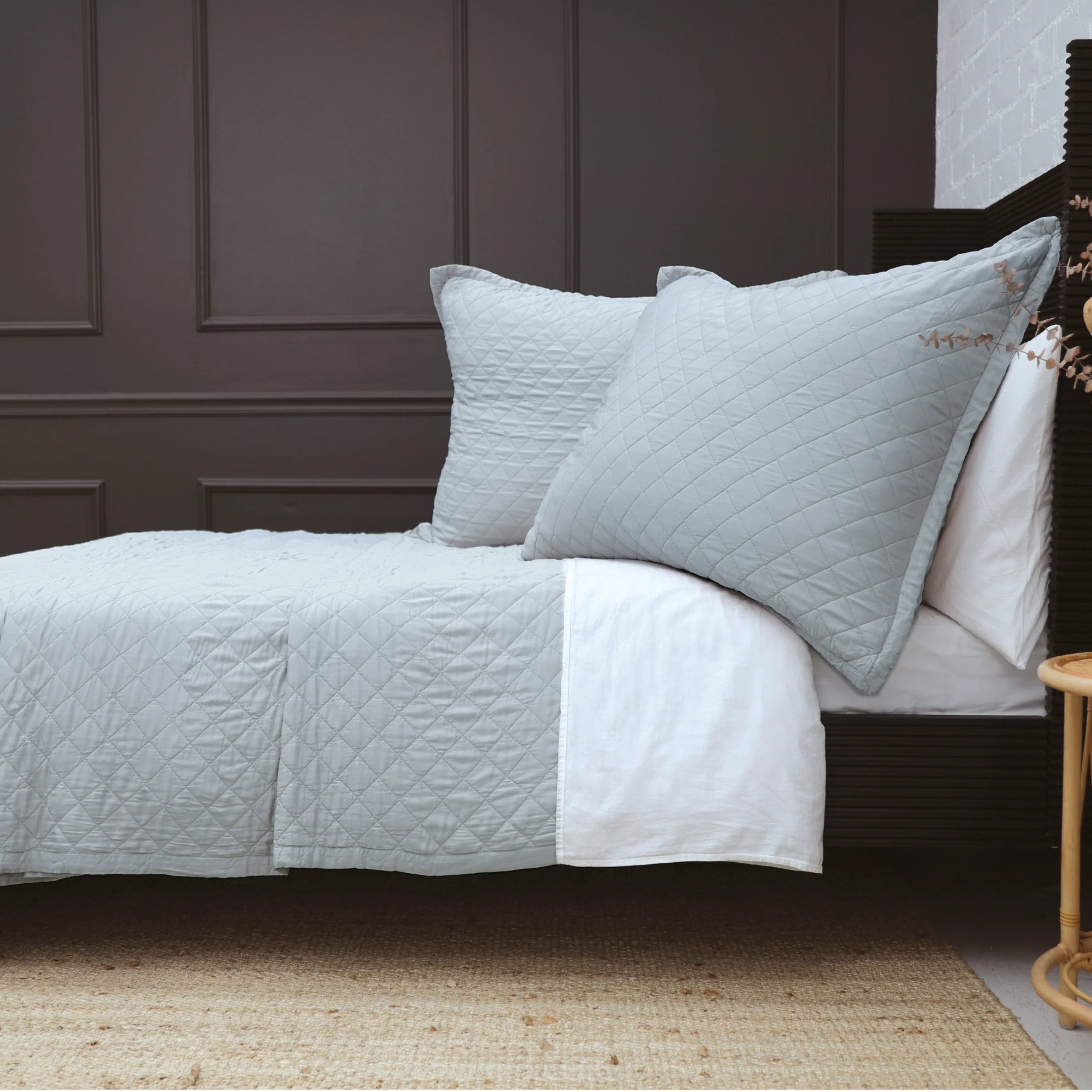 Monaco Coverlet-Twin-Ocean-Pom Pom at Home