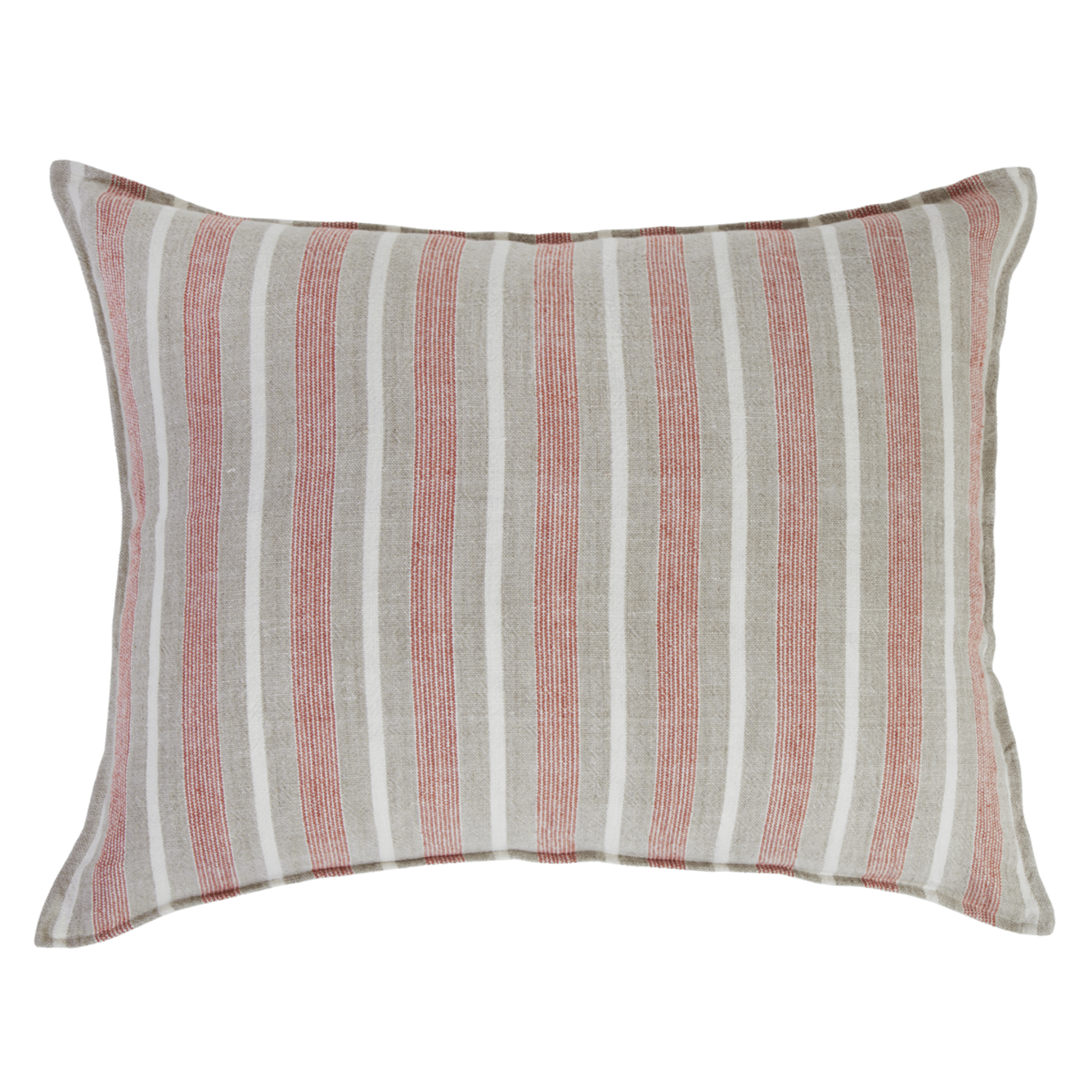 Montecito Blanket-28x36 Big Pillow With Insert-Terra Cotta/Natural-Pom Pom at Home