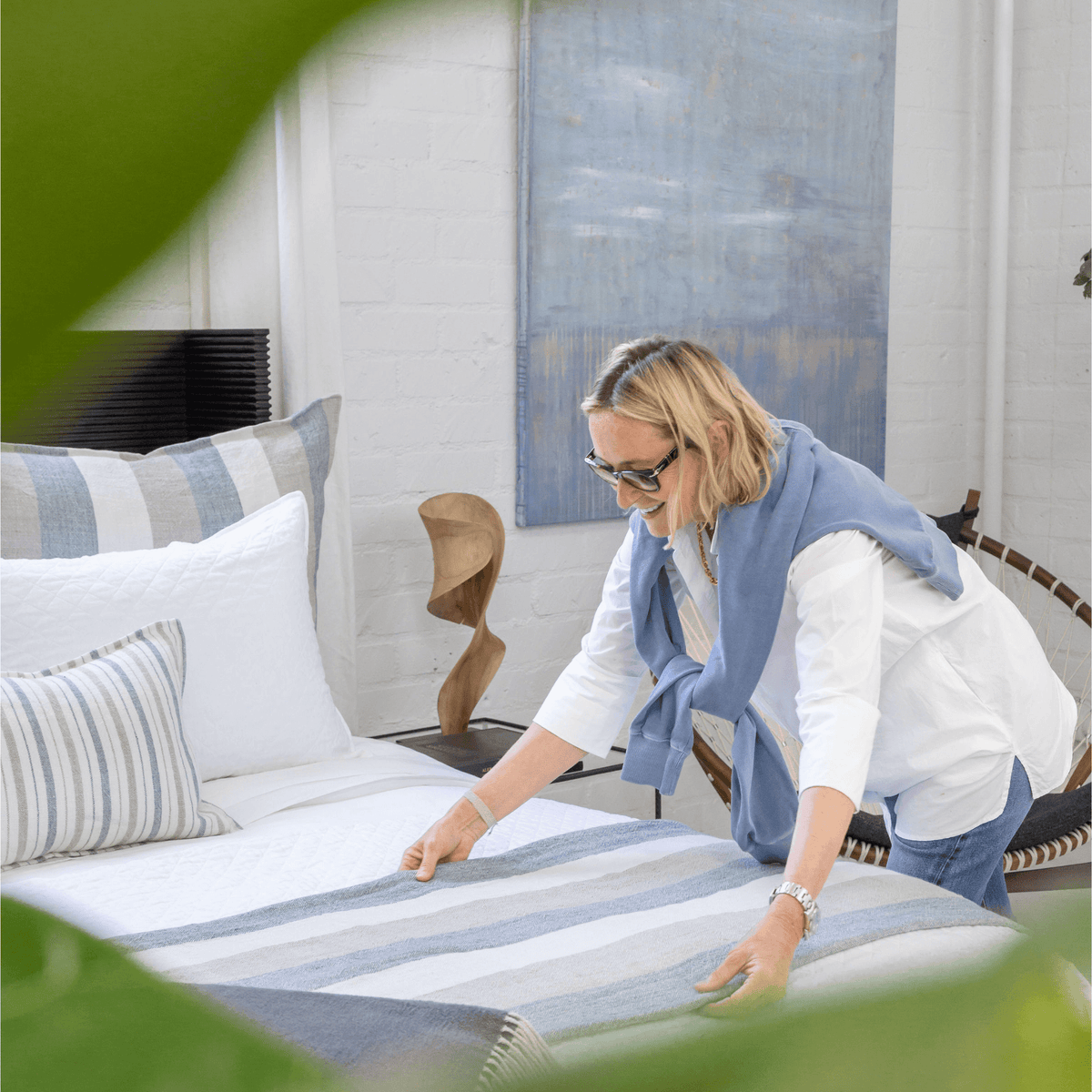 Monterey Blanket Pom Pom at Home