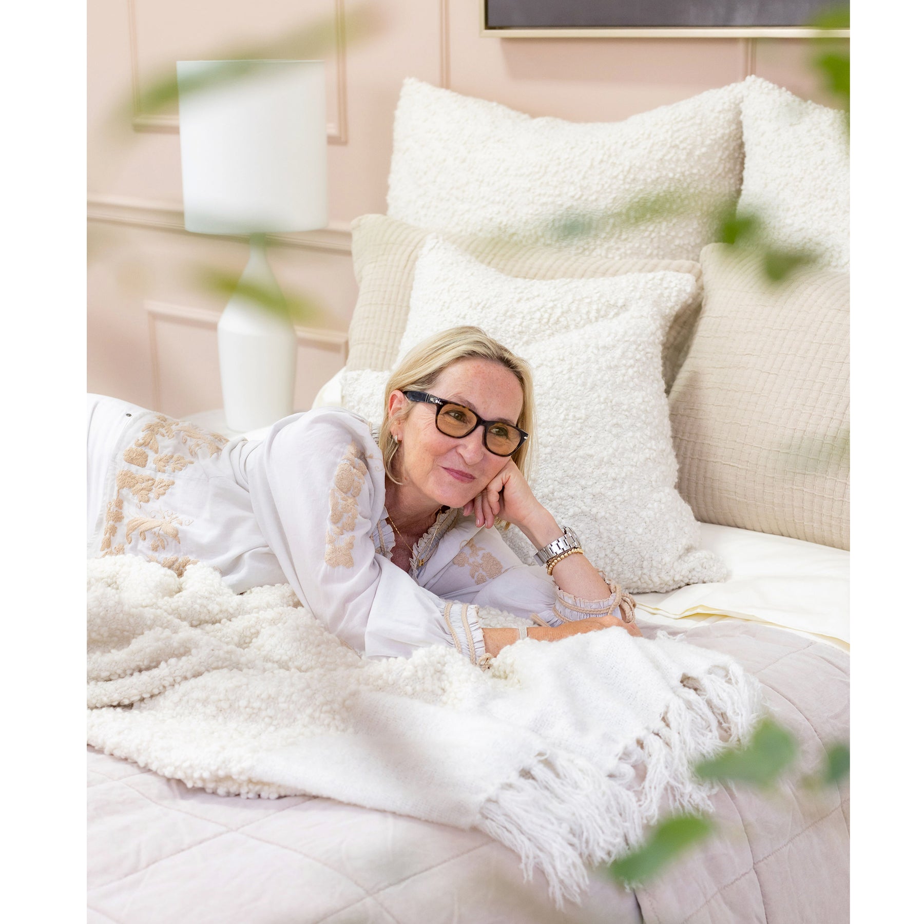Murphy Oversized Throw-60&quot; x 90&quot; Throw-Pom Pom at Home