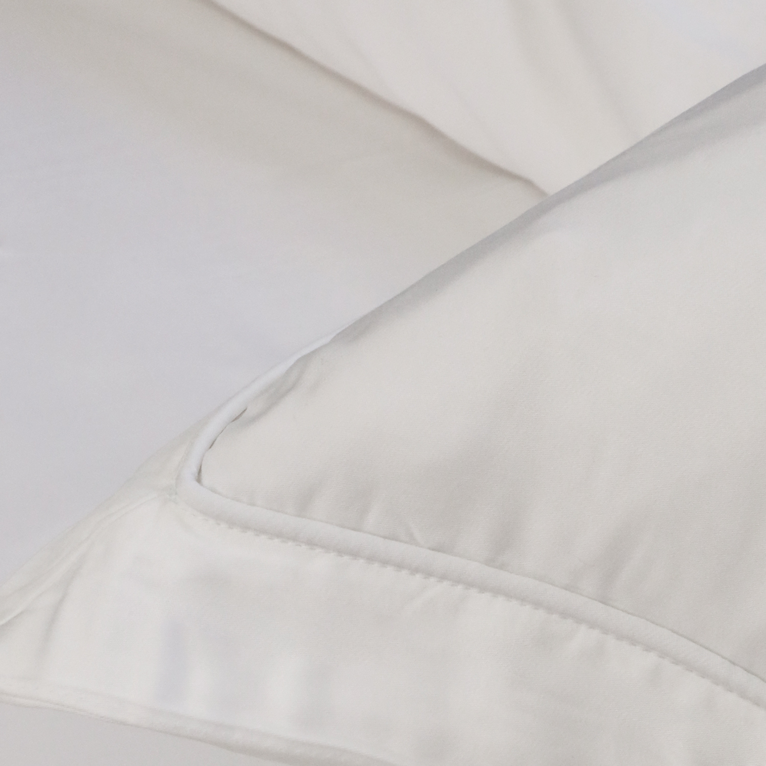 Sheena Bamboo Sateen Duvet Cover Set-Euro Sham-White-Pom Pom at Home