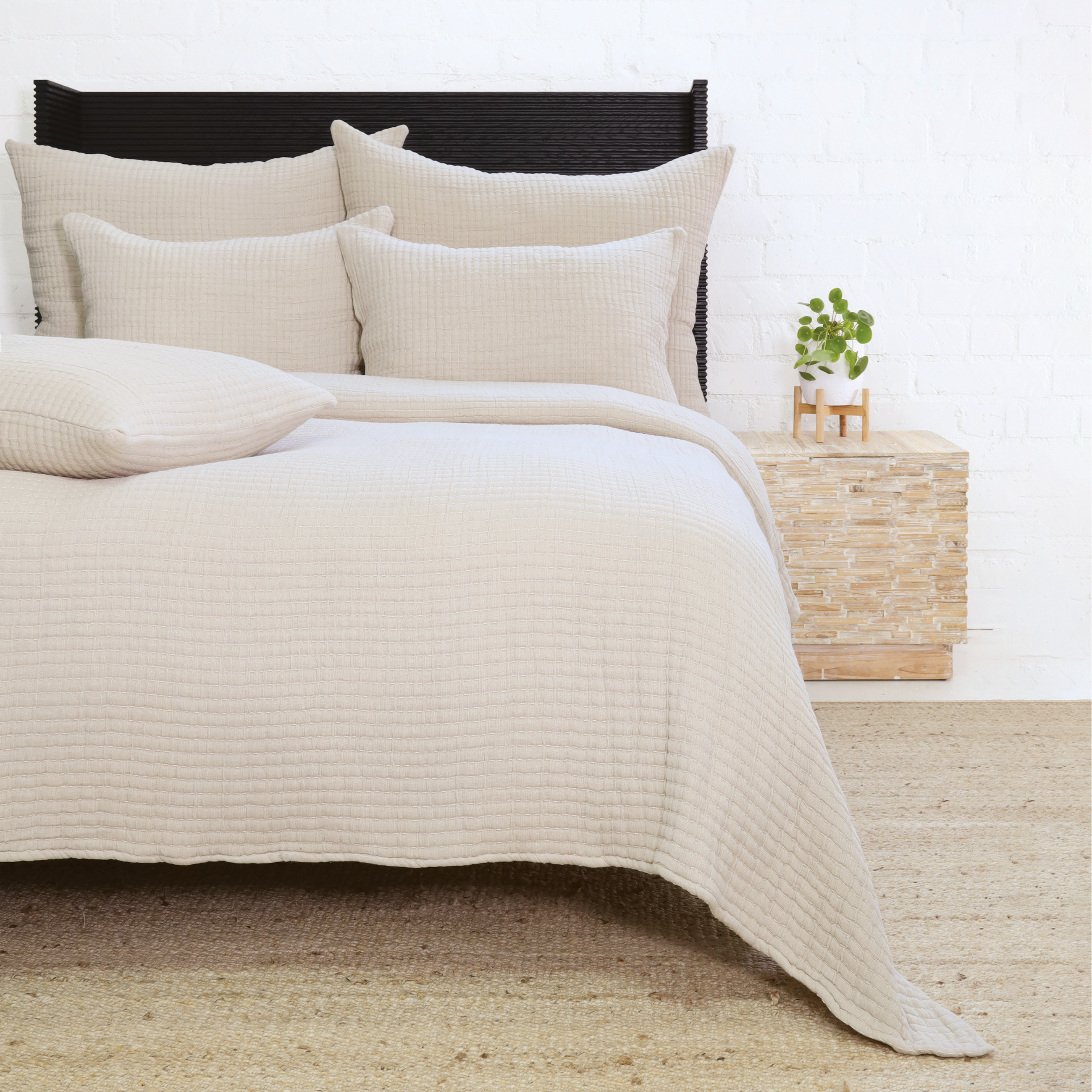 Vancouver Coverlet-Twin-Natural-Pom Pom at Home