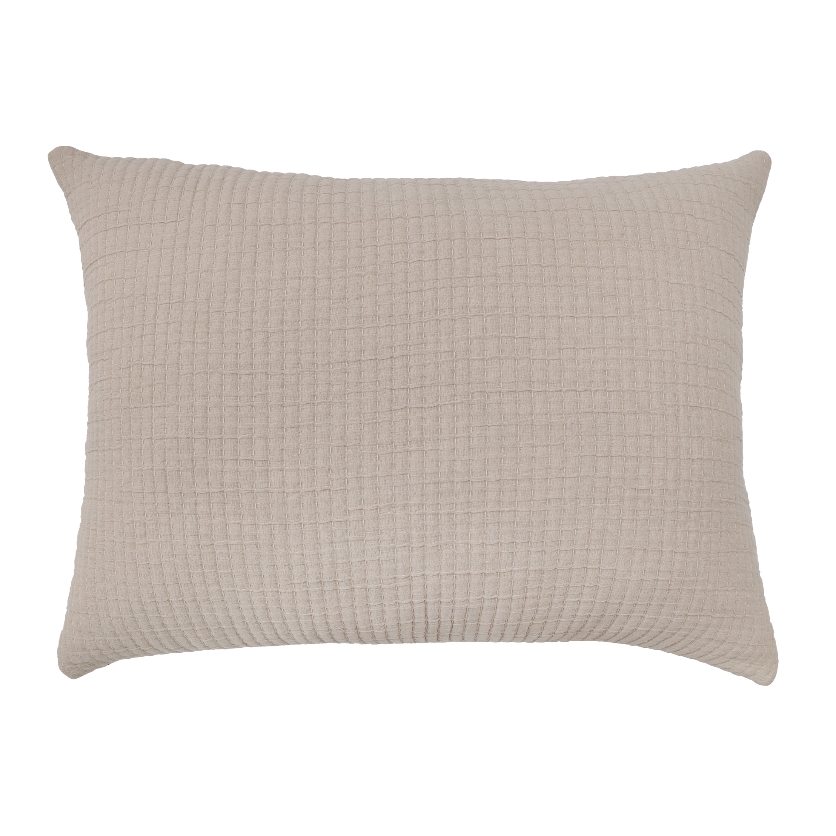 Vancouver Coverlet-28x36 Big Pillow With Insert-Natural-Pom Pom at Home