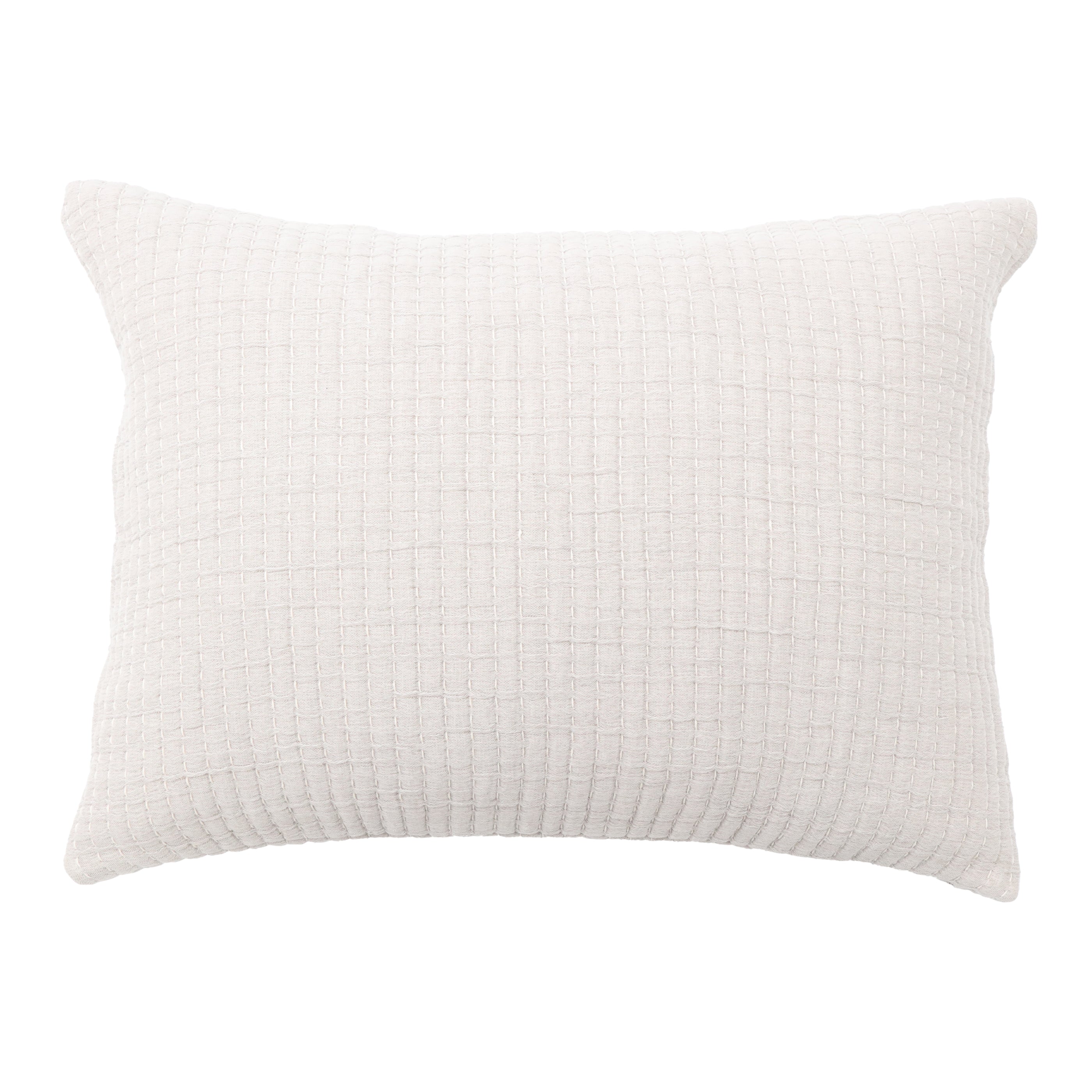 Vancouver Coverlet-28x36 Big Pillow With Insert-Cream-Pom Pom at Home