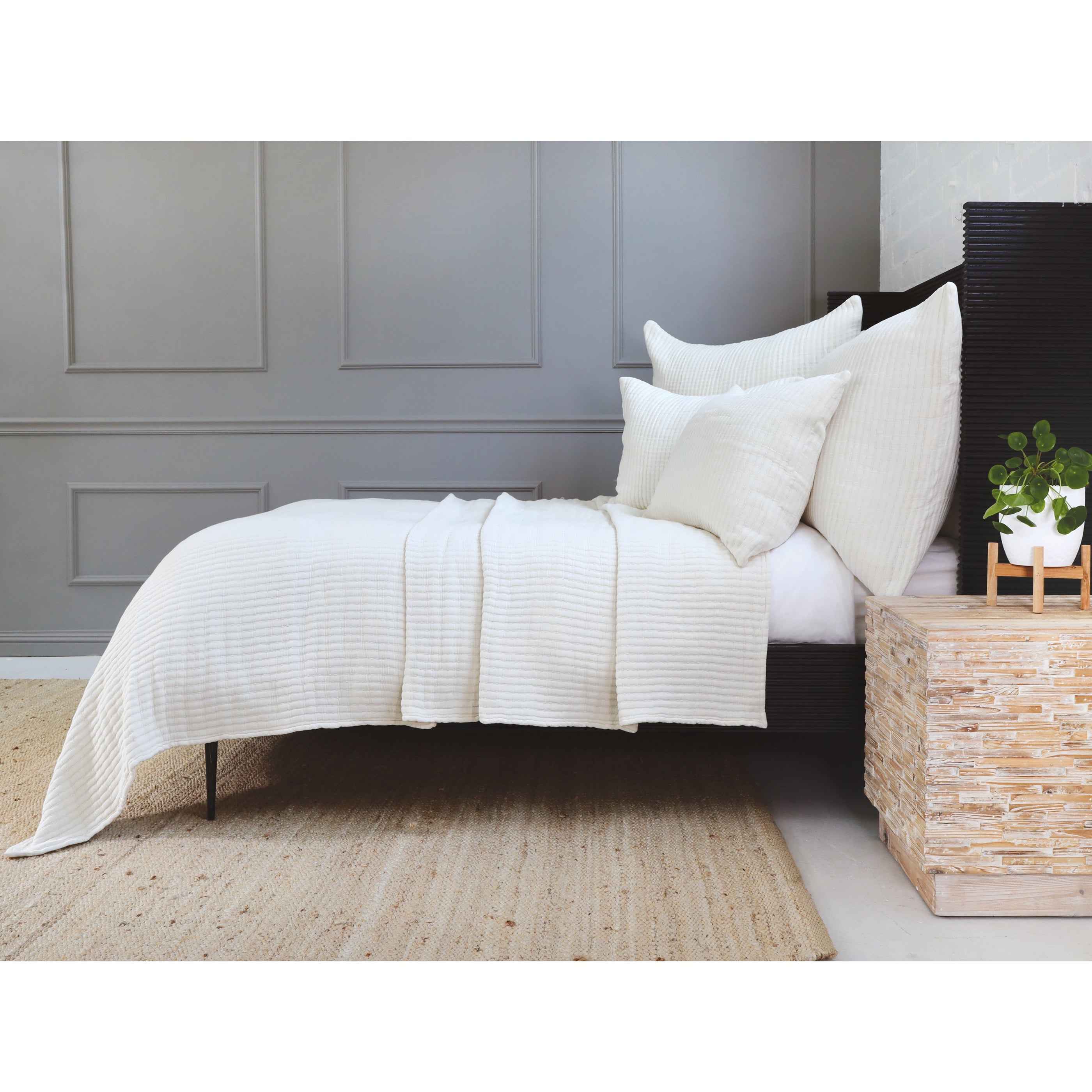 Vancouver Coverlet-Queen-Cream-Pom Pom at Home