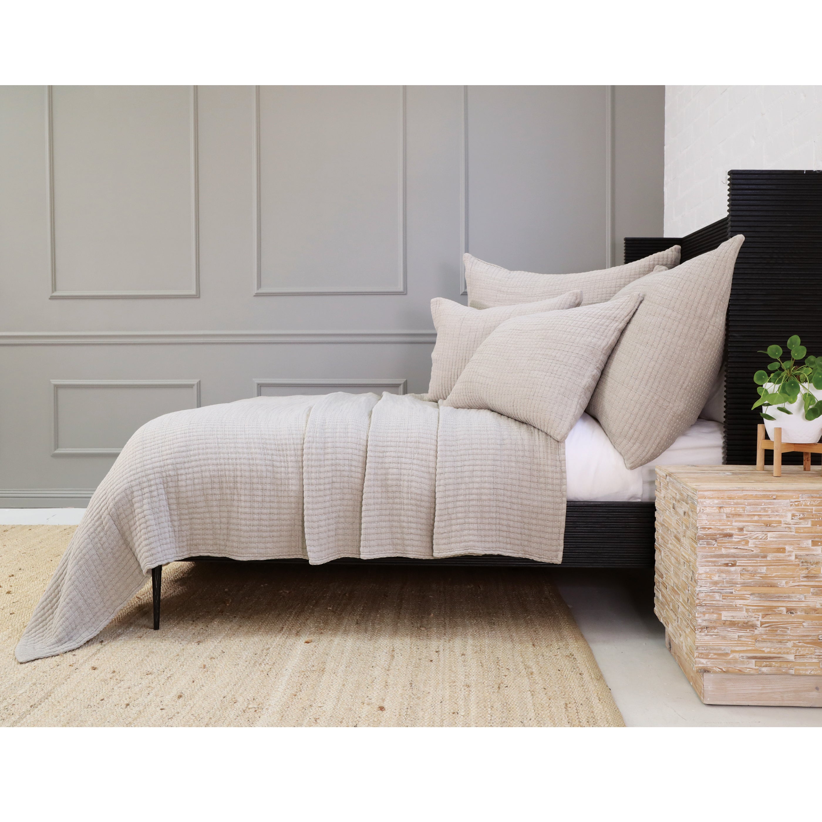 Vancouver Coverlet-Queen-Natural-Pom Pom at Home