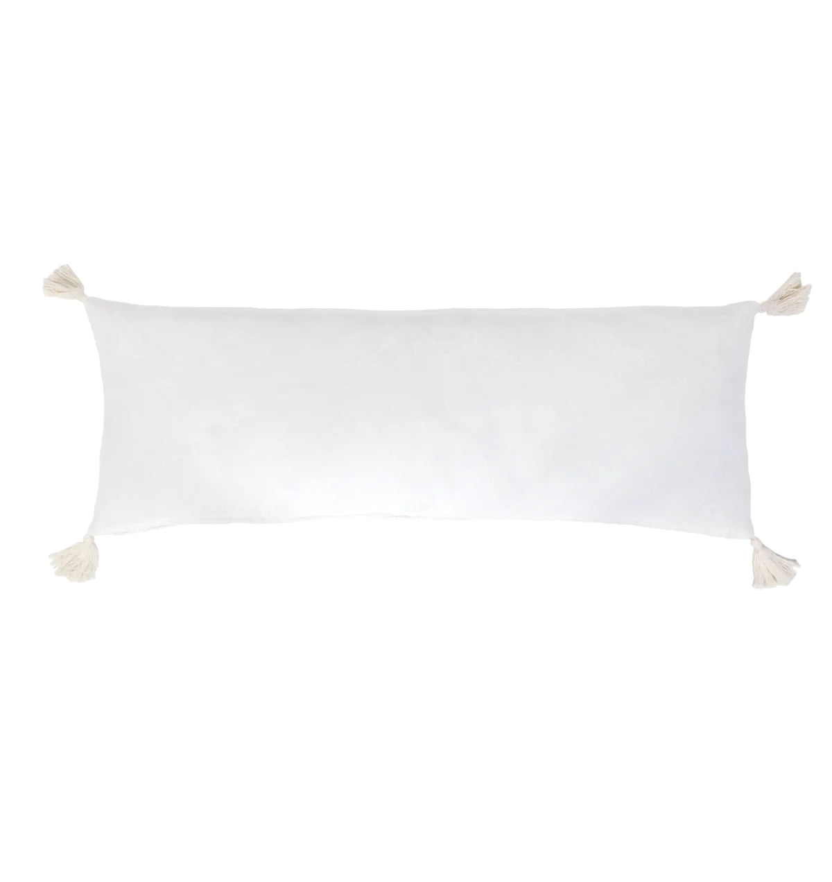 Bianca 14" X 40" Pillow With Insert-14x40 Pillow With Insert-White-Pom Pom at Home