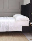 PPAH Audrey Ruffle Cotton Percale Sheet Set - White