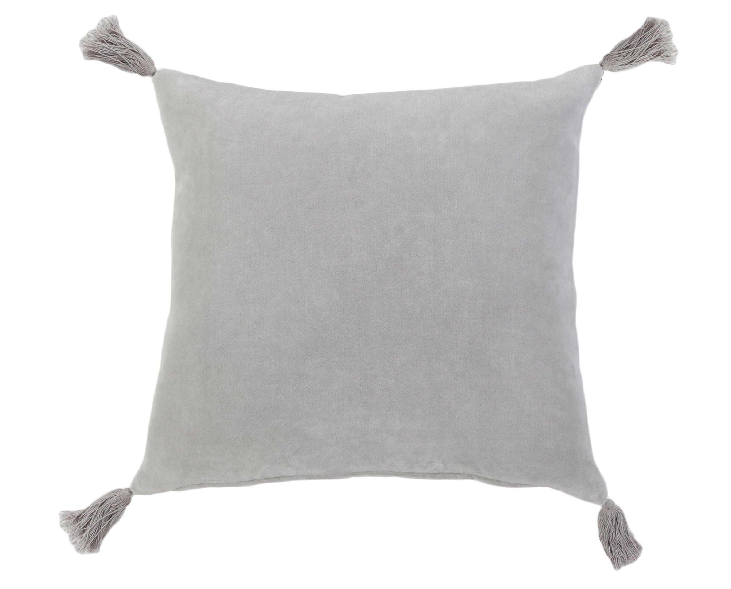 Bianca 20&quot;x20&quot; Pillow with Insert - Light Grey Color -Pom Pom at Home