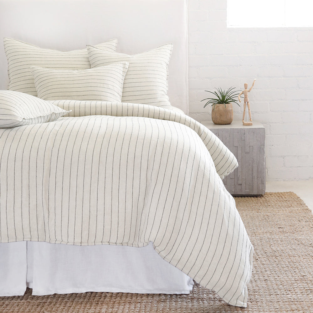 blake - cream/grey color - duvet set - pom pom at home