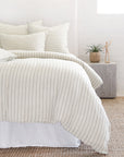 blake - cream/grey color - duvet set - pom pom at home