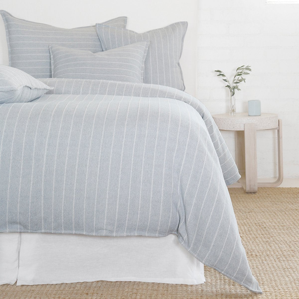 henley - sky color - duvet set - pom pom at home