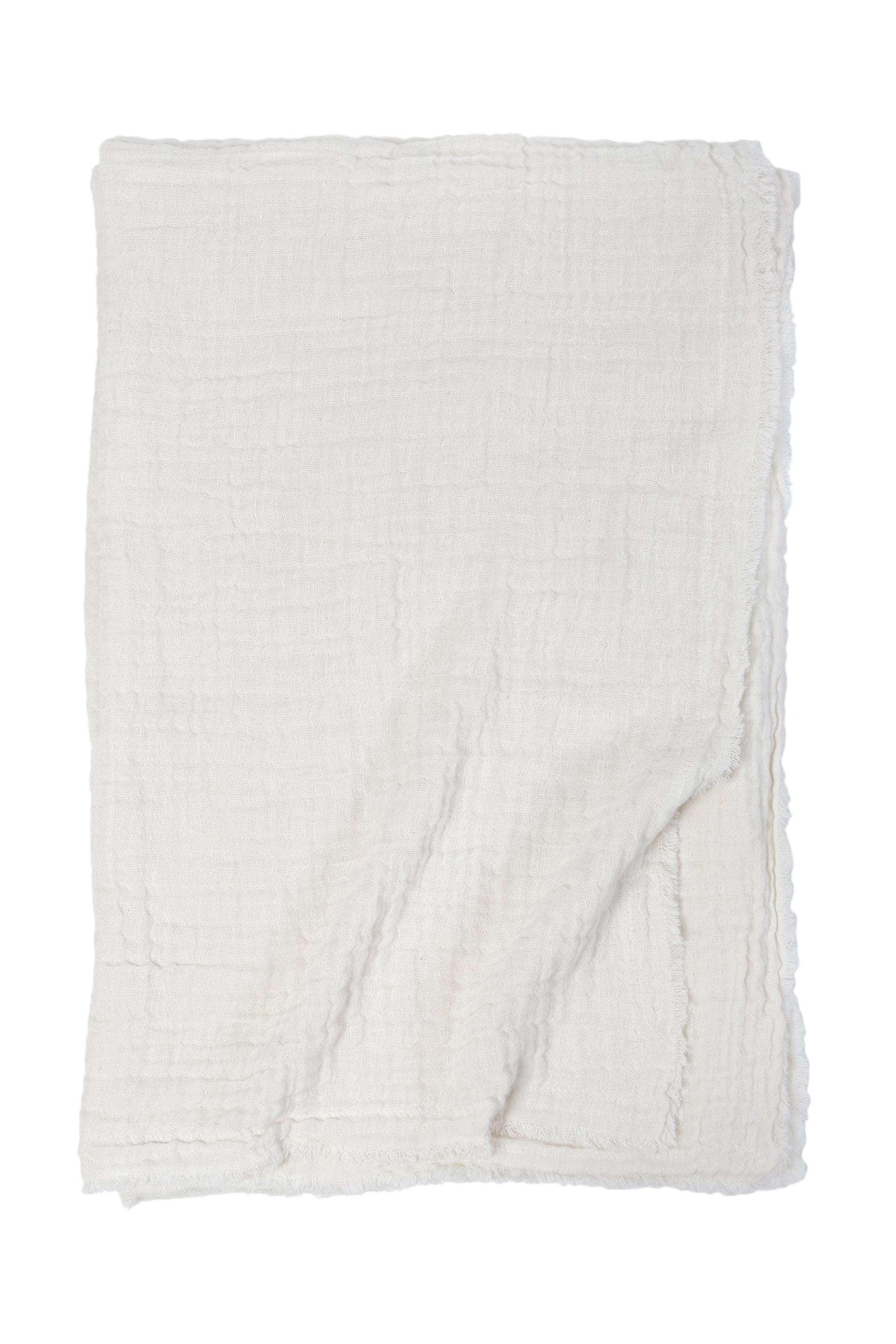 Hermosa Oversized Throw-60" x 90" Throw-Cream/Cream-Pom Pom at Home