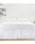 pleated linen bedskirt - 3 colors - pom pom at home