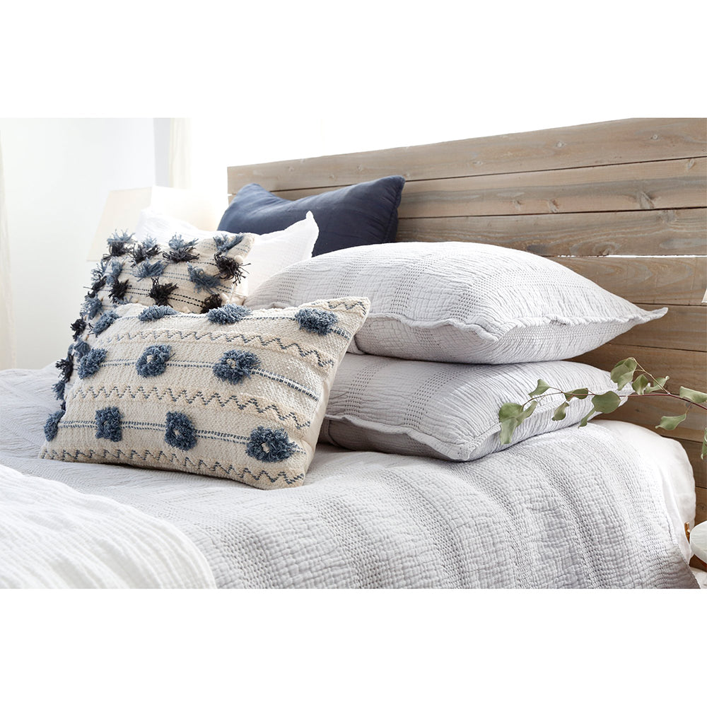 nantucket matelasse collection - coverlet - 3 colors - pom pom at home