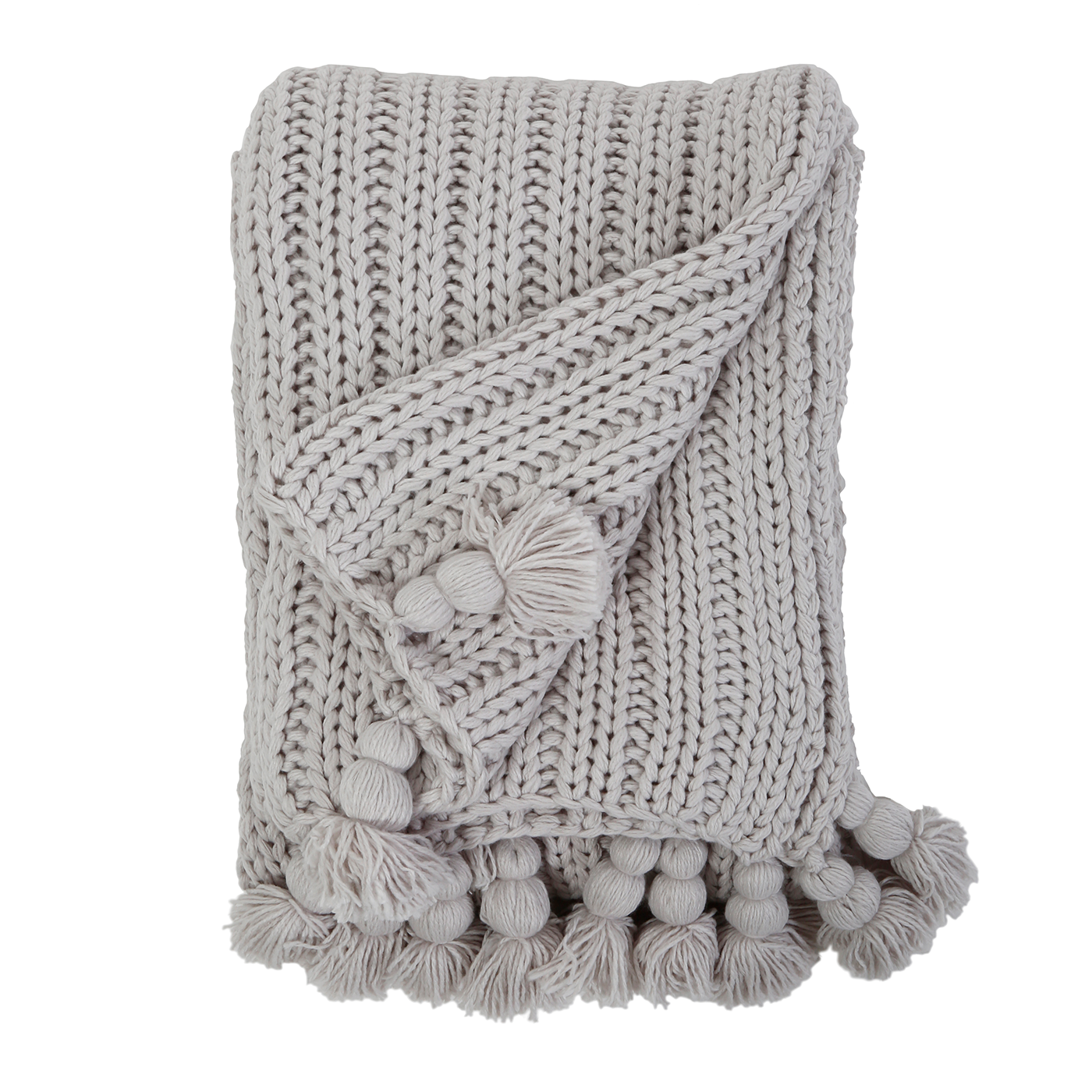 ANACAPA OVERSIZED THROW - Grey COLOR by Pompom At Home